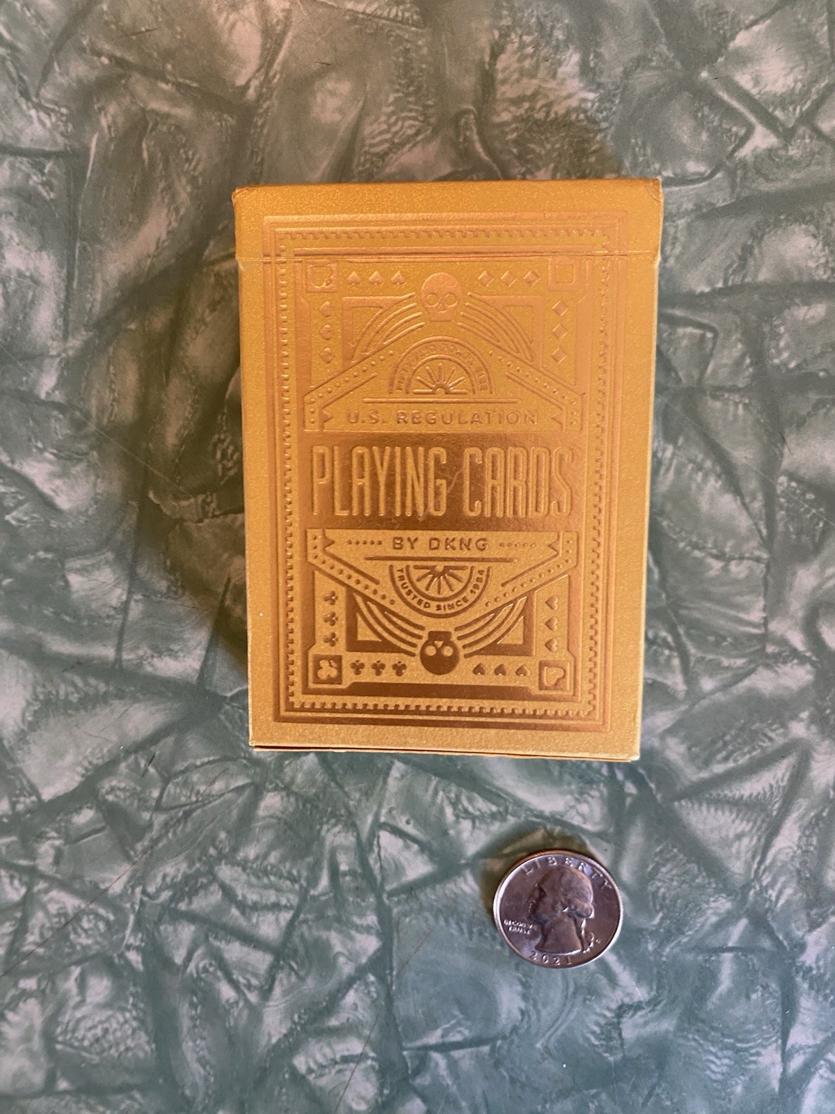 Nice Gently Used DKNG x Art Of Play Limited Edition “Gold Wheels” Bicycle Cards
