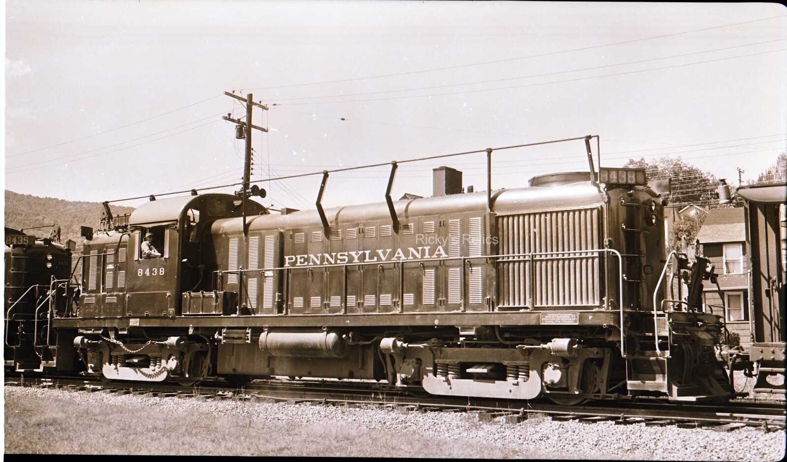 Original 616 B&W Negative PRR 8438 Alco RS3 AS-16M Pennsy 1960\'s