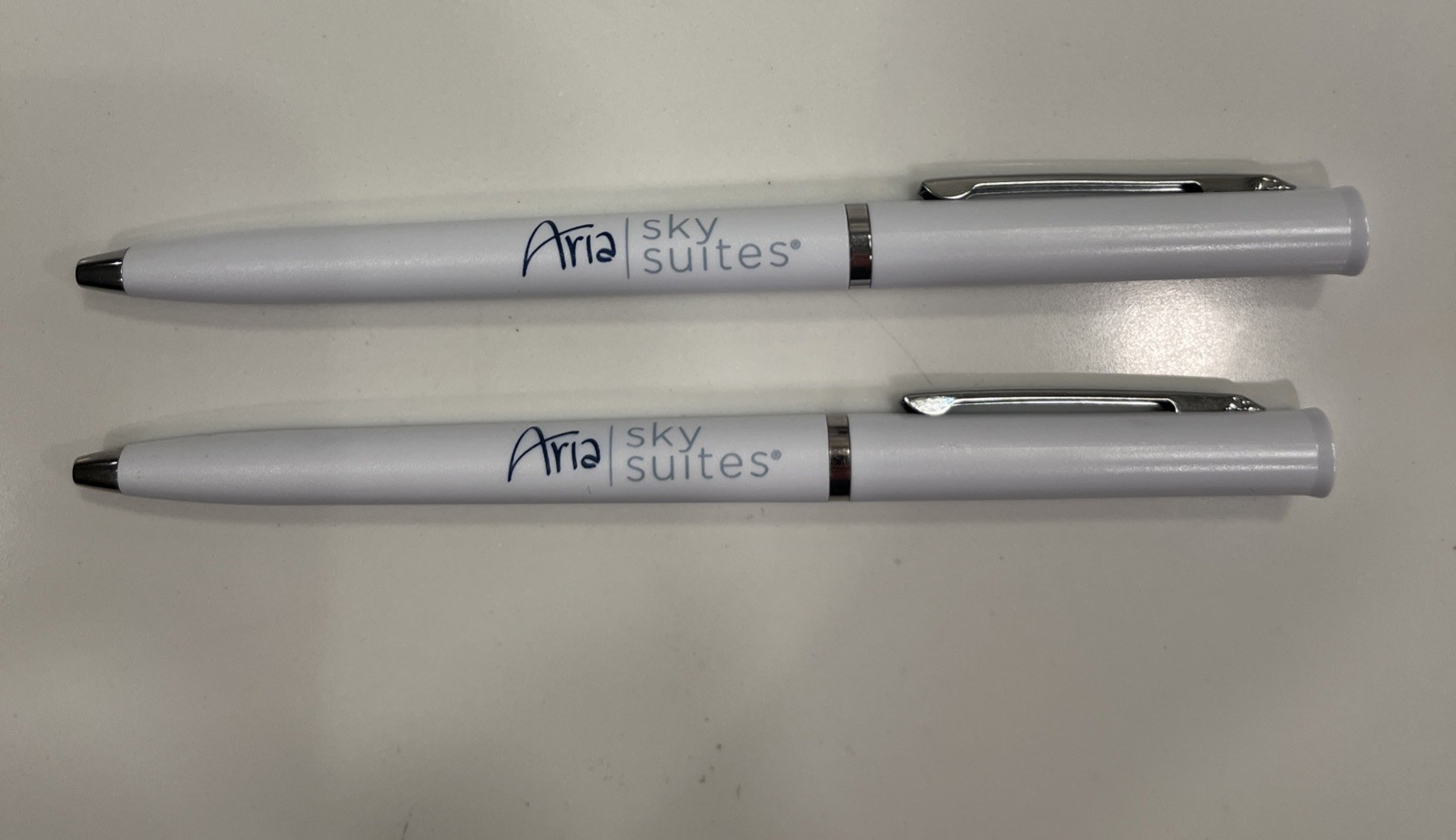 (2) ARIA SKY SUITES HOTEL CASINO LAS VEGAS BALLPOINT PEN - (2) ARIA SKY SUITES HOTEL CASINO LAS VEGAS BALLPOINT PEN -