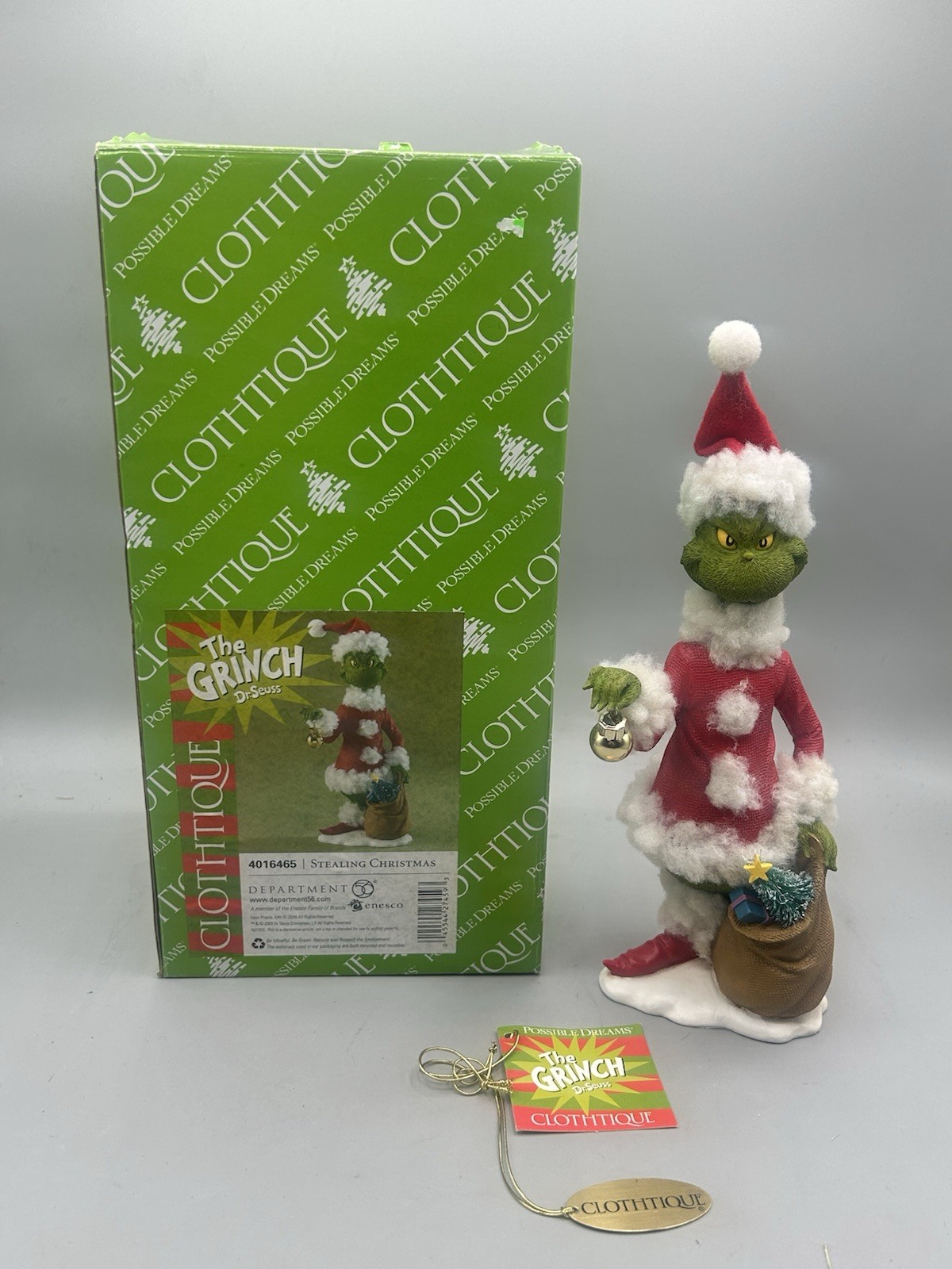 RARE Grinch Possible Dreams Clothtique “Stealing Christmas” - Hard To Find 