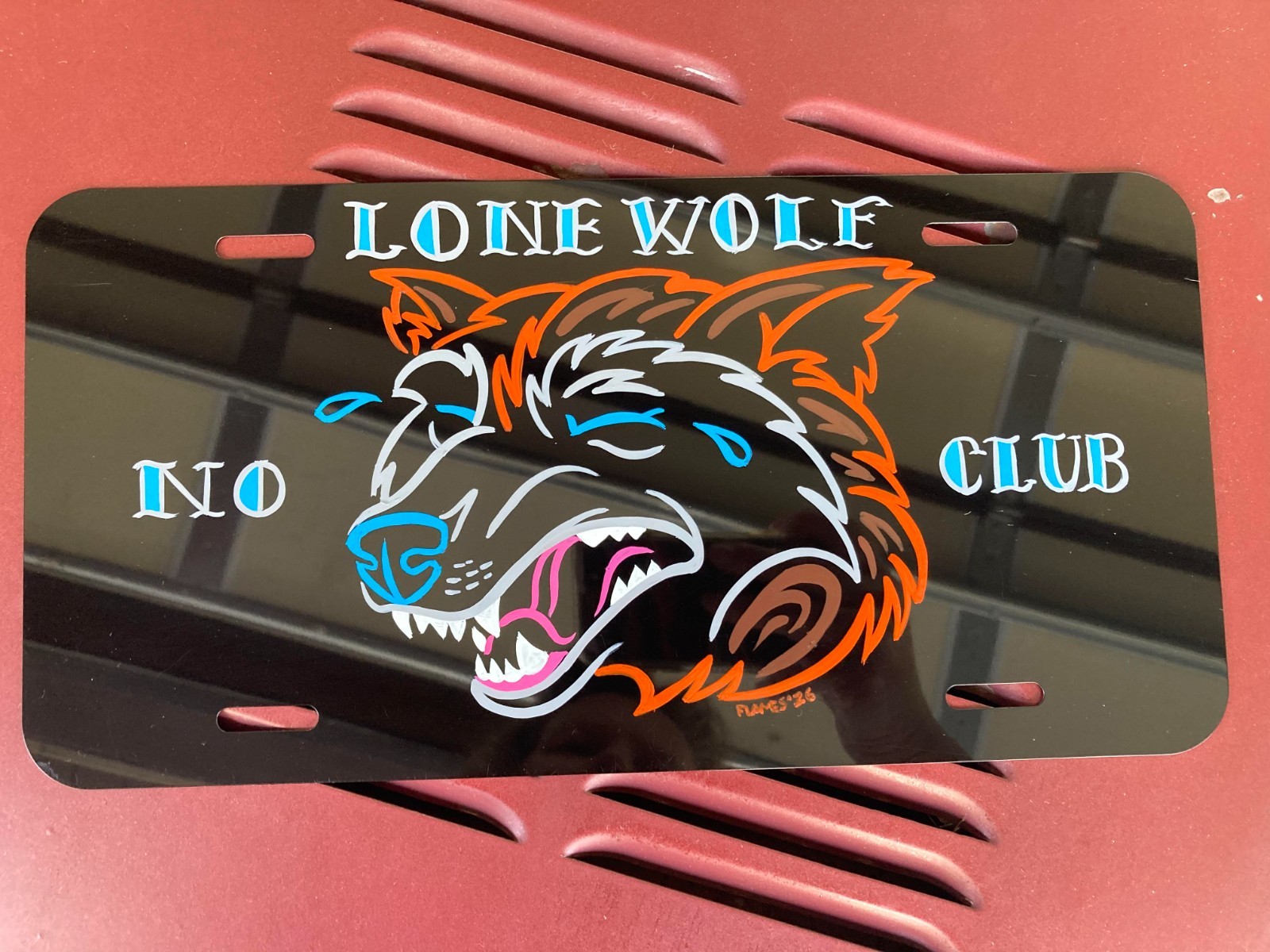 Lone Wolf License Plate