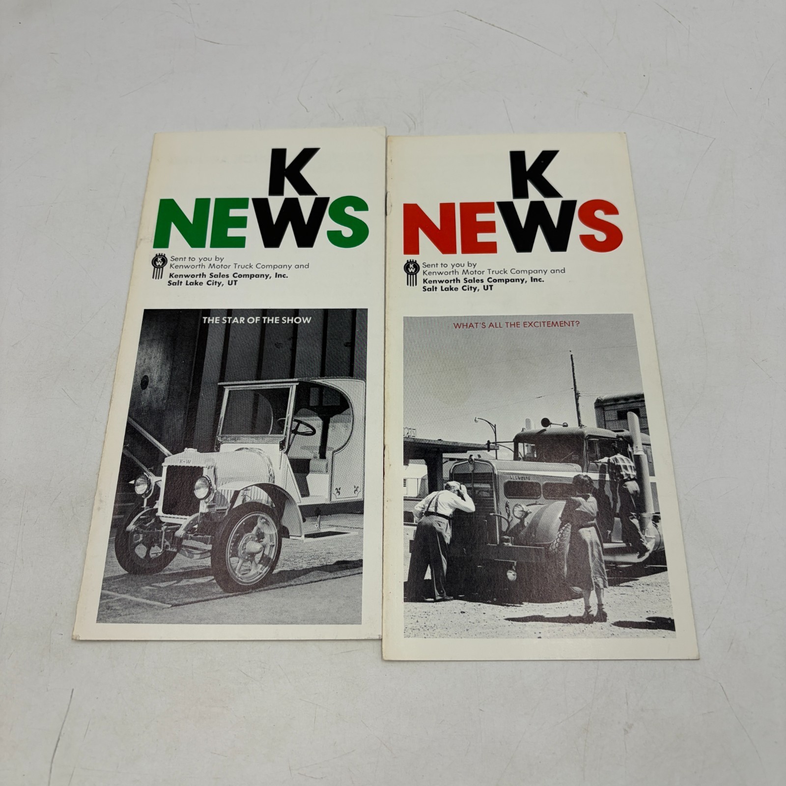 Vintage Kenworth KW News Newsletter Lot 2 Salt Lake City Truck Dealer Literature