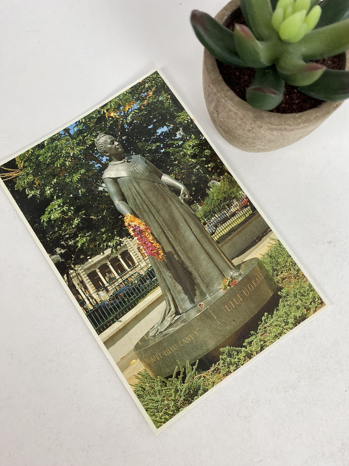 Vtg The Spirit of Queen Lili\'uokalani Hawaii Unused Postcard