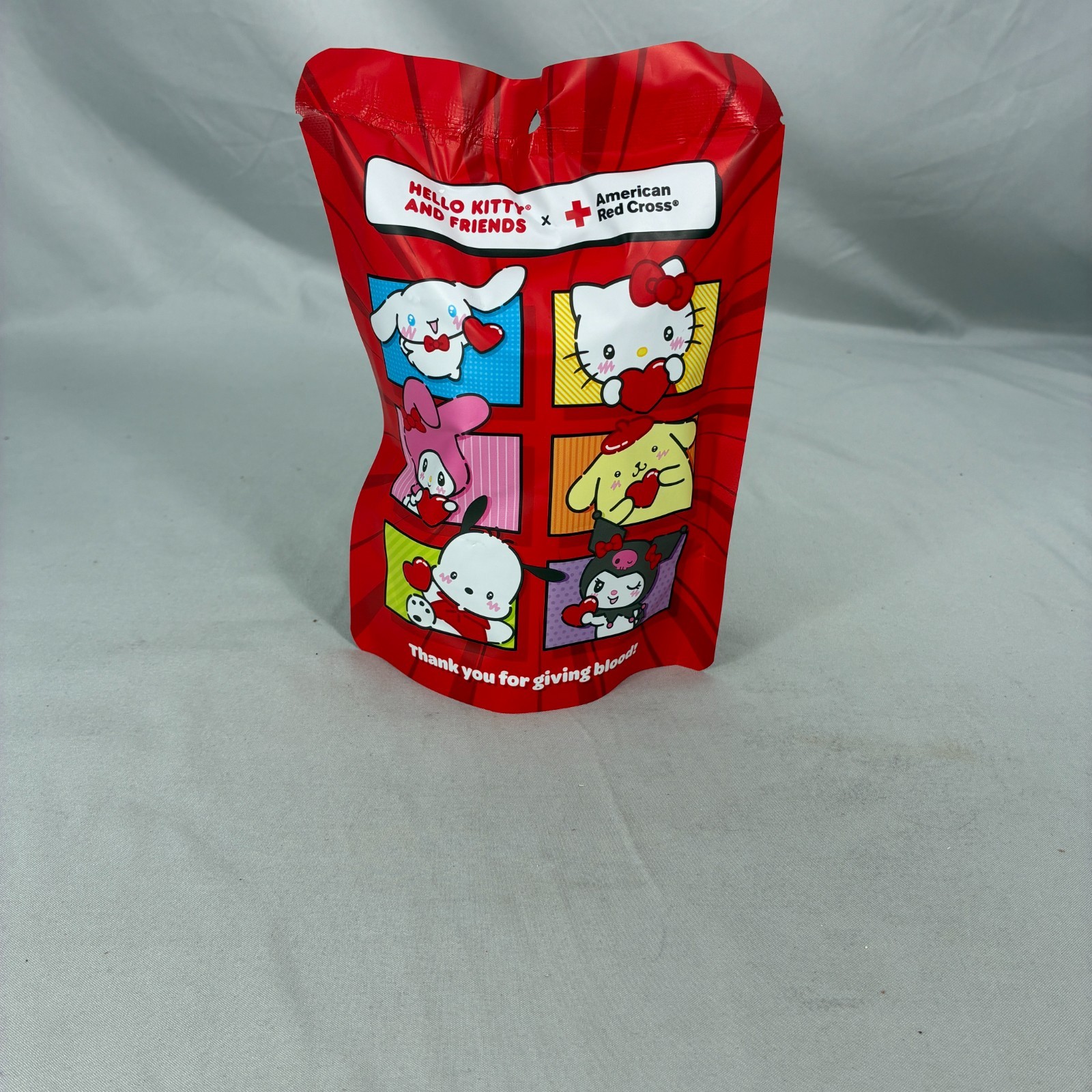 Hello Kitty + Friends Plush Keychain Clip American Red Cross Promo Unopened NEW