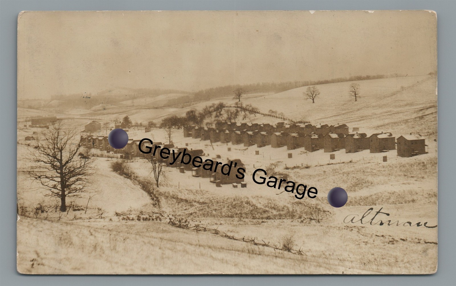 RPPC Company Houses near SAGAMORE PA Armstrong County Real Photo Postcard