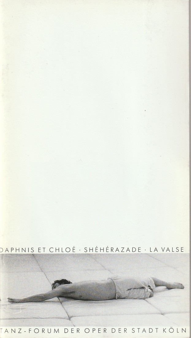 Programme booklet ballet Maurice Ravel Daphnis et Chloe / Sheherazade / Cologne 1981
