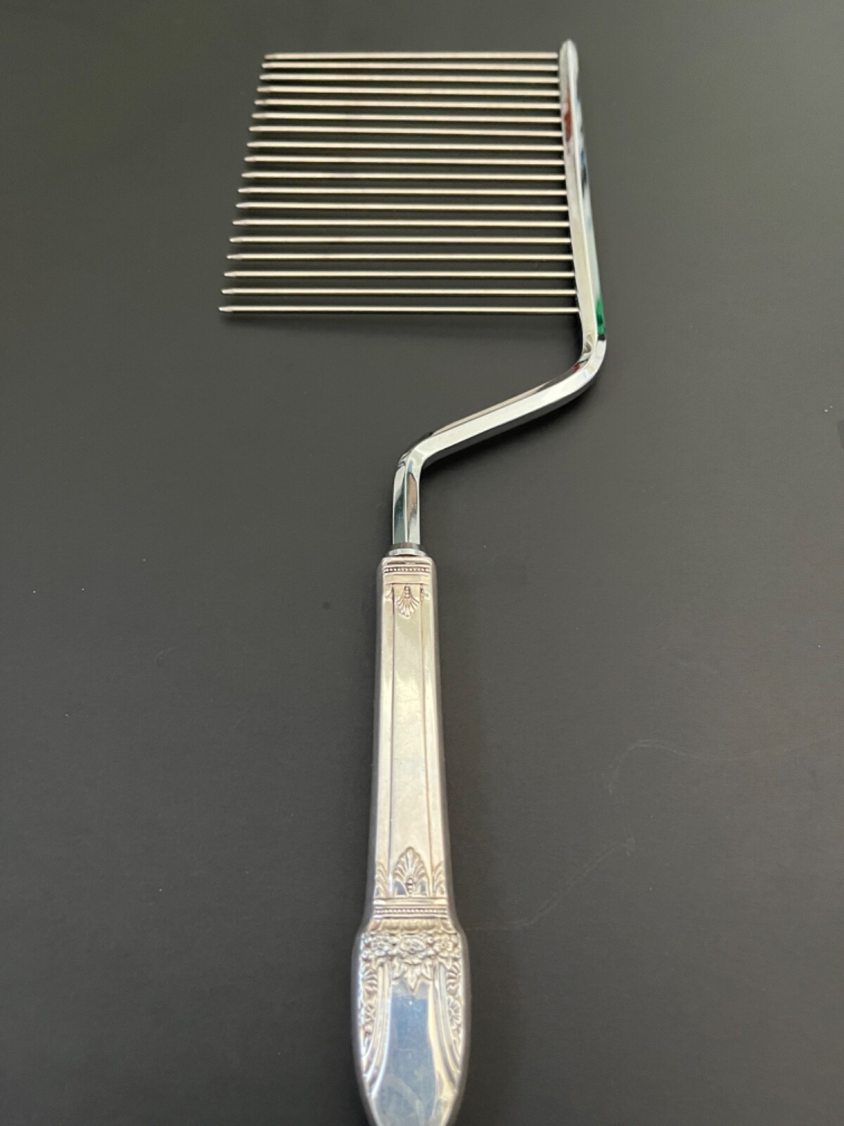 Vtg 1847 Rogers FIRST LOVE Cake Breaker Silver Plated Art Deco RARE & EXC