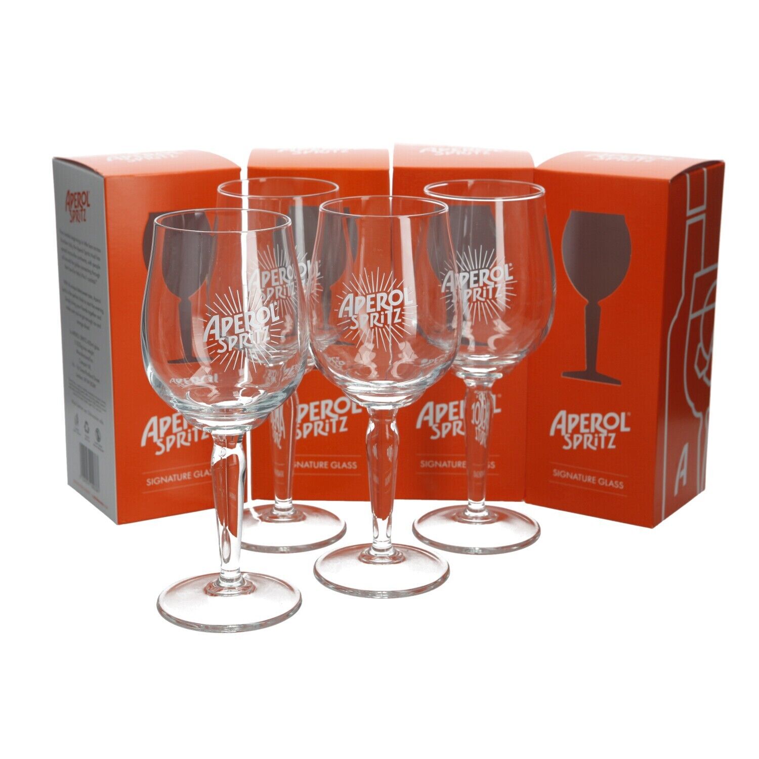 4 x Aperol Spritz Cocktail Glass Brand new. New Clear design 45cl