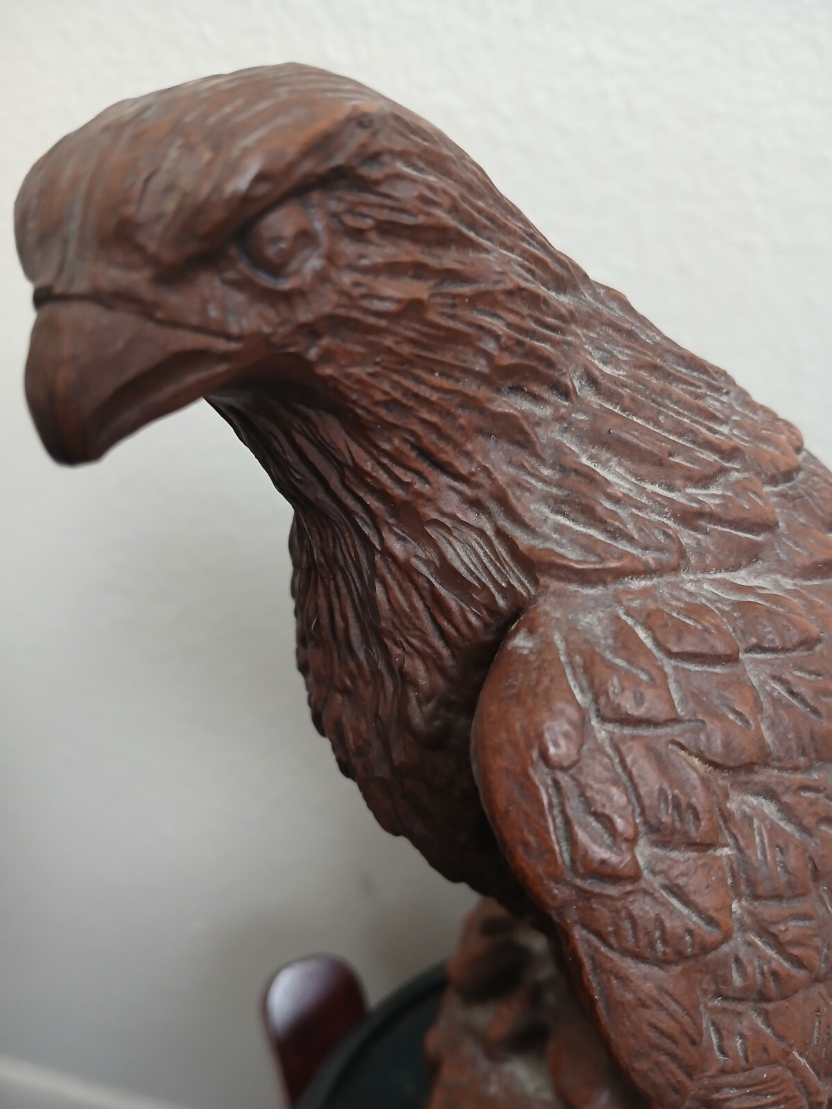 Vintage Hand Carved Solid Wood Eagel 8.5
