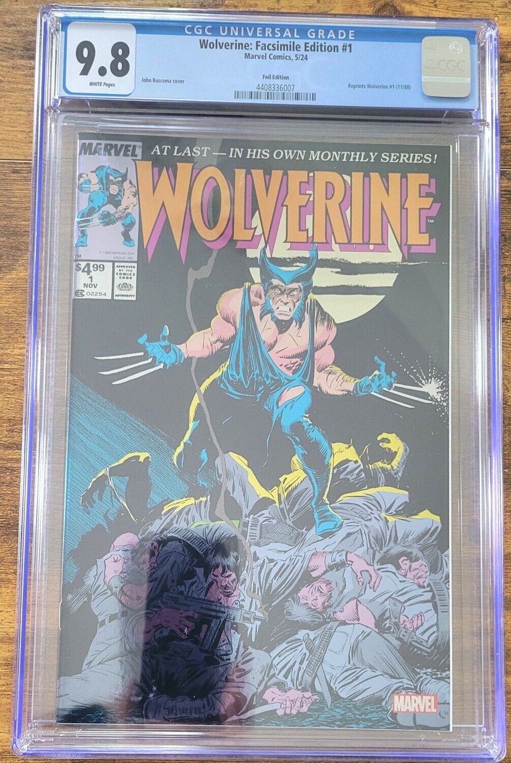 WOLVERINE BY CLAREMONT & BUSCEMA #1 FACSIMILE EDITION CGC GRADED 9.8