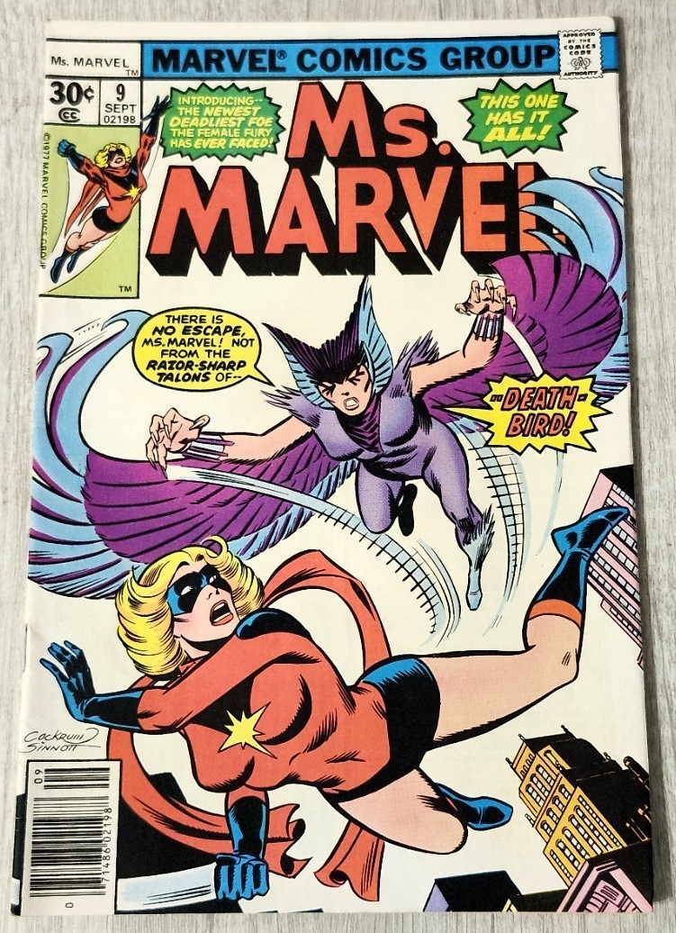 MS. MARVEL #9 -  1st Appearance Death-Bird, Newsstand Variant