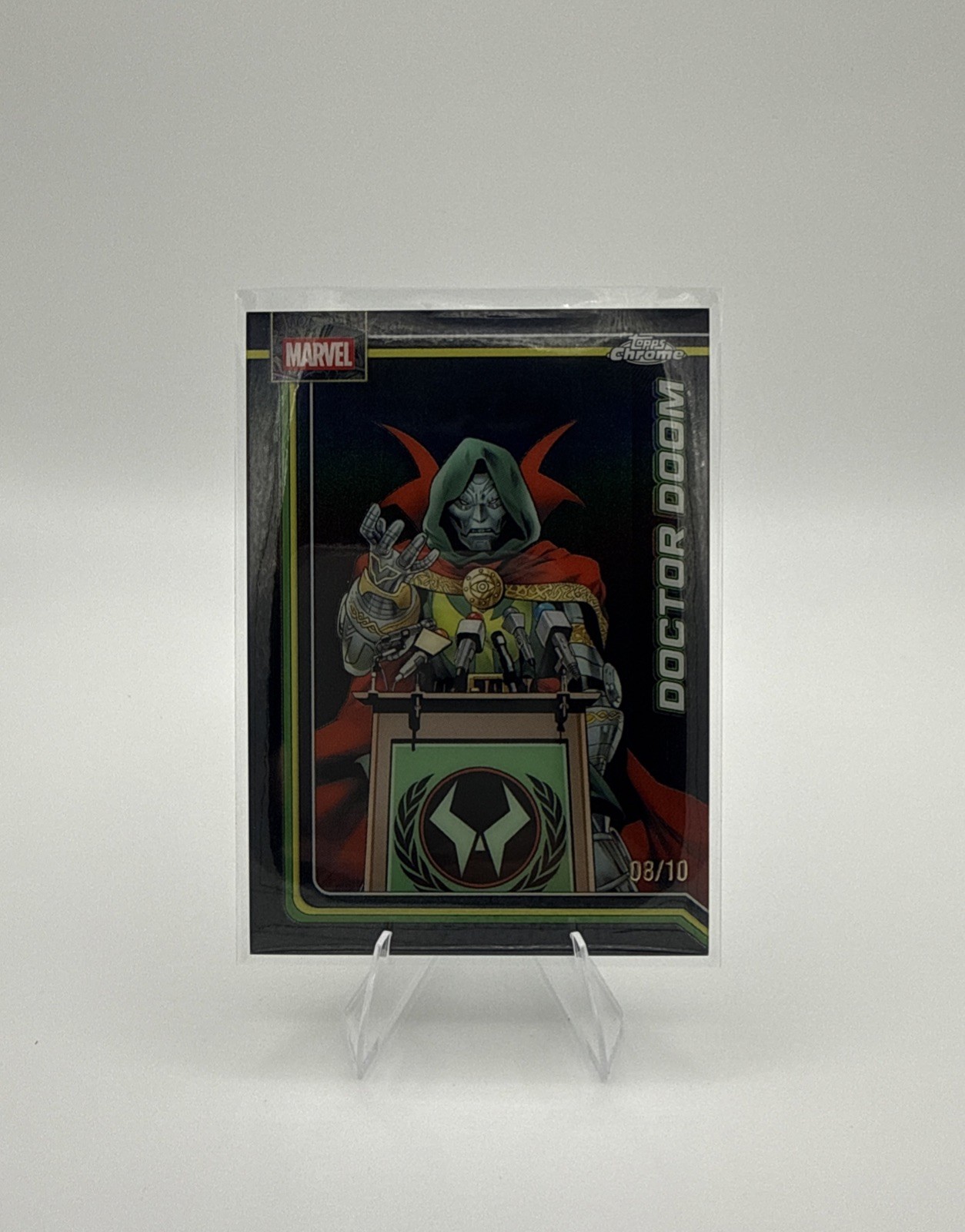 2026 Topps Chrome Marvel Black Wave Refractor Doctor Doom /10