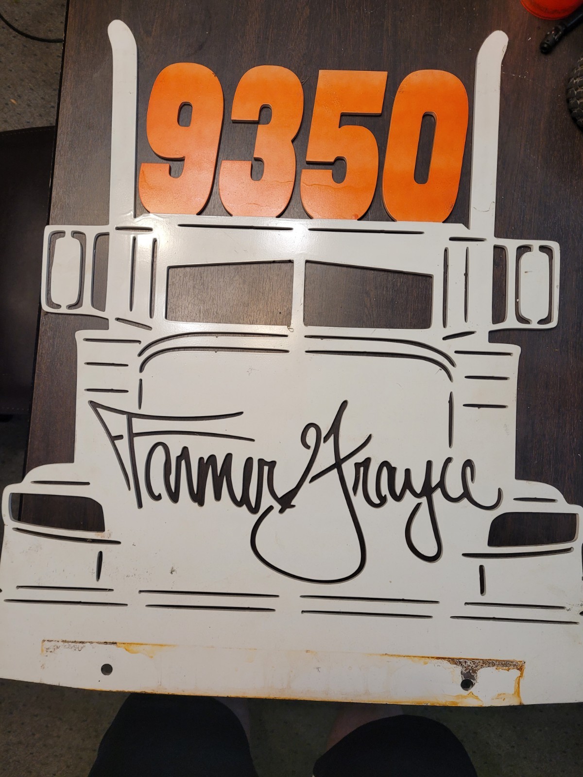 Rare, Unique, Collectable Farmer Grace Derby Number Plate