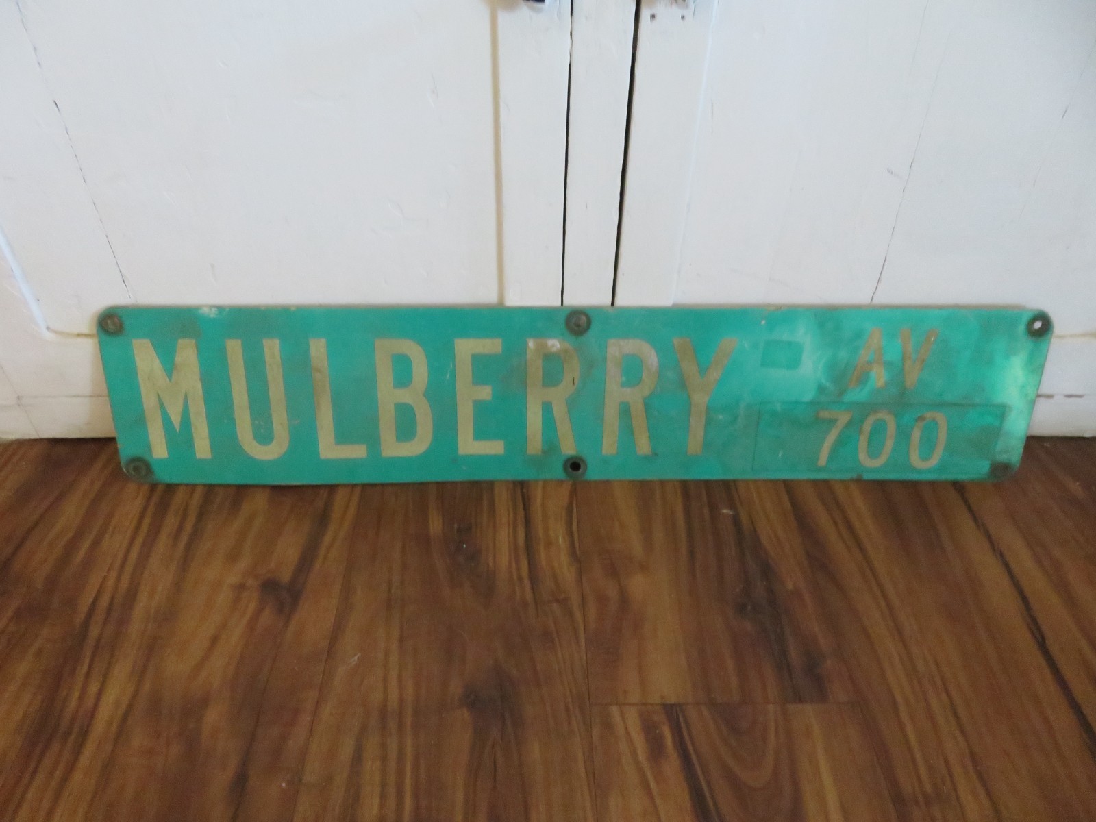 Vintage MULBERRY Av 700 Street Sign /s Two Available Old Street Signs