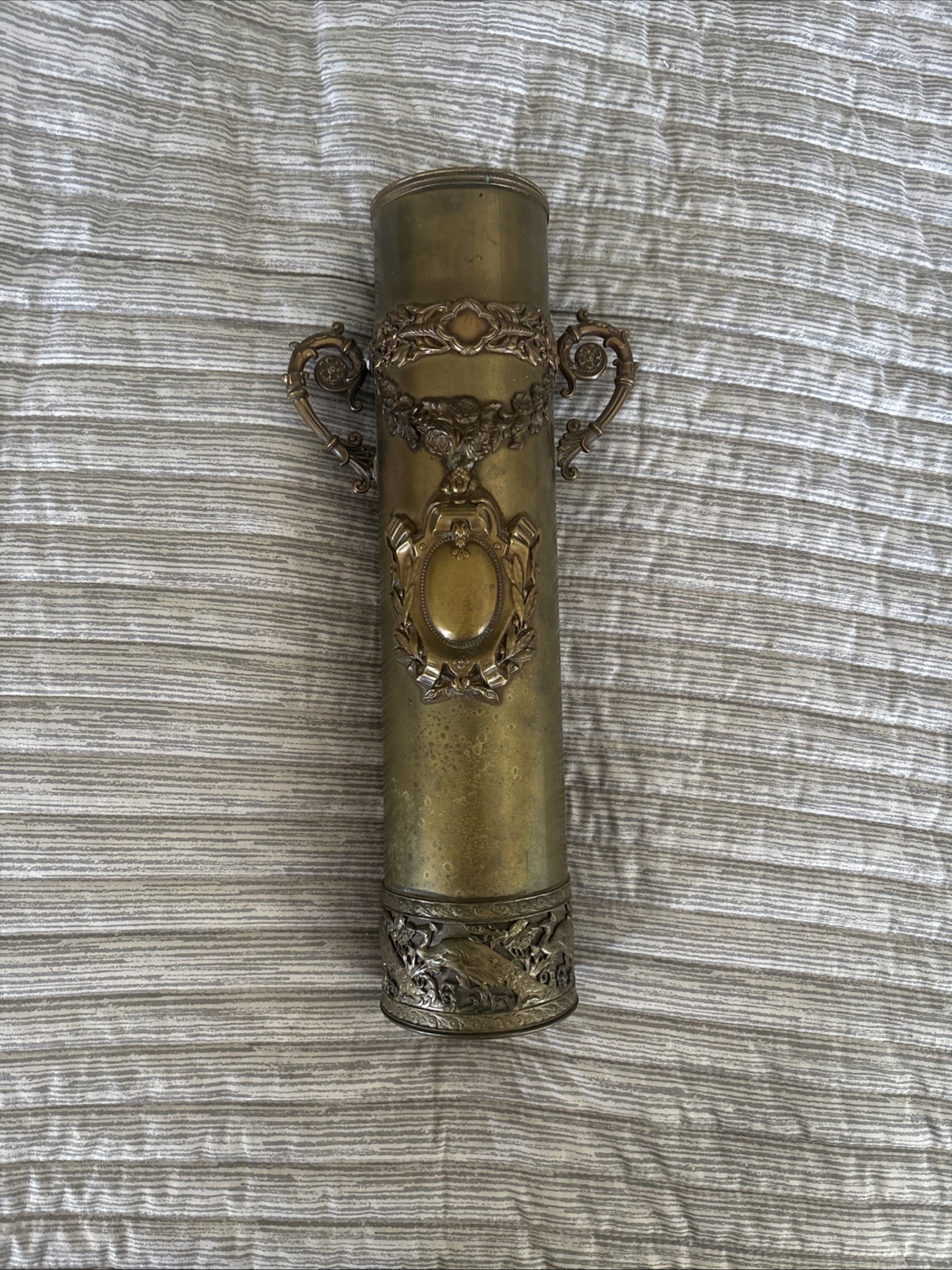 WW1 French Artisanal Artillery Shell Brass