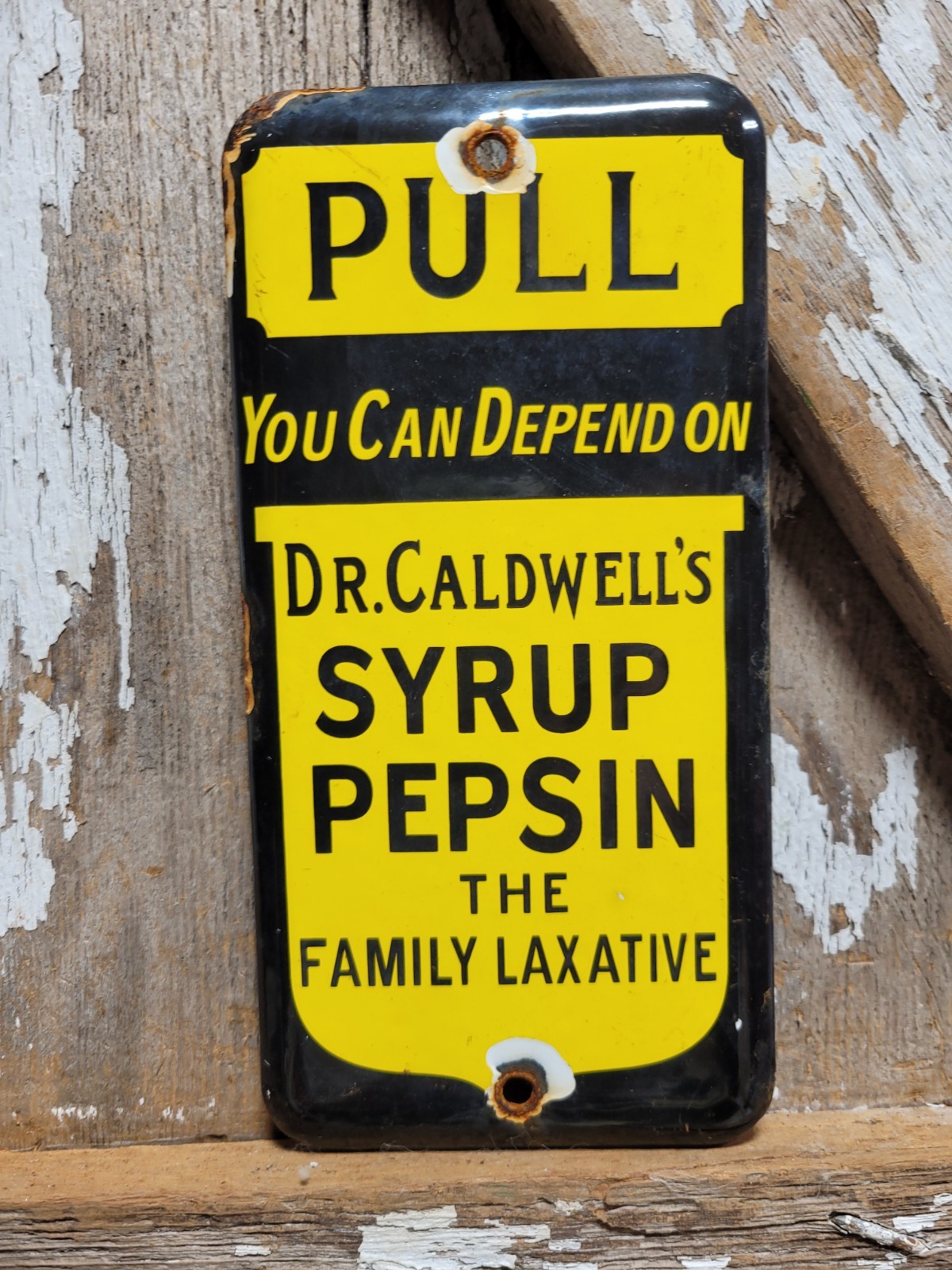 VINTAGE DR CALDWELLS PORCELAIN SIGN SYRUP PEPSIN REMEDY PHARMACYDOCTOR MEDICINE VINTAGE DR CALDWELLS PORCELAIN SIGN SYRUP PEPSIN REMEDY PHARMACYDOCTOR MEDICINE