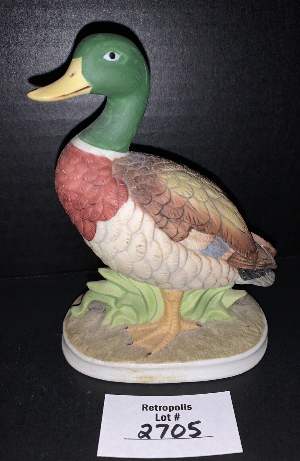 VTG LEFTON Ceramic Mallard Duck Figurine 04485