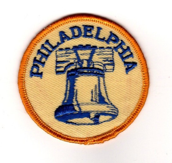 Vintage Philadelphia, Pennsylvania Liberty Bell Patch, 1960s, MINT