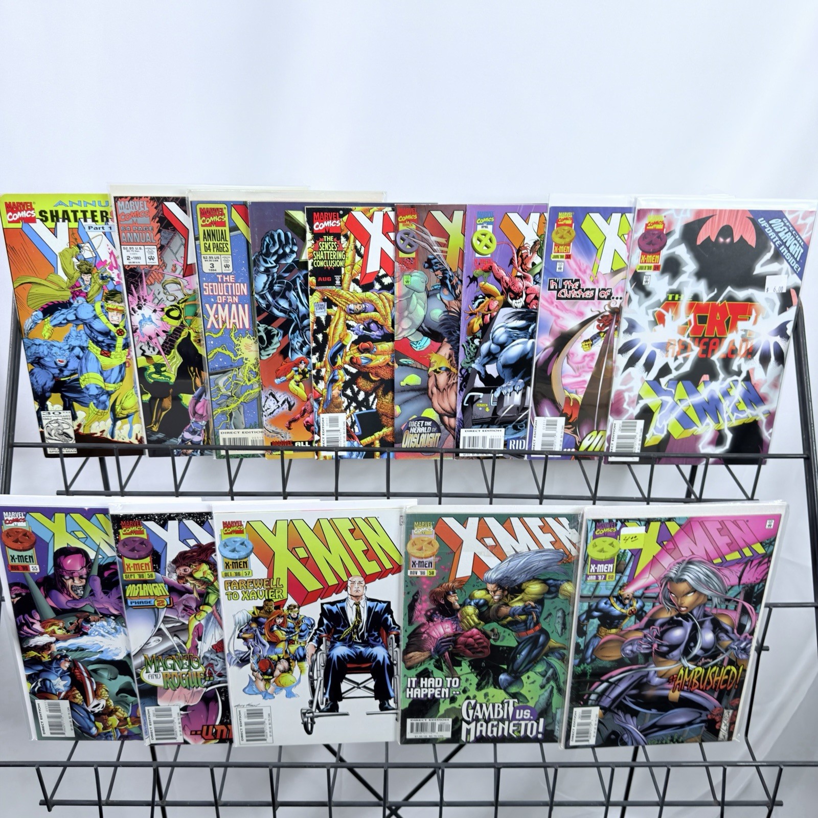 X-Men 50-51 53-58 60 Annual 1-3 1995 1999 Lot 1st Key Onslaught Post