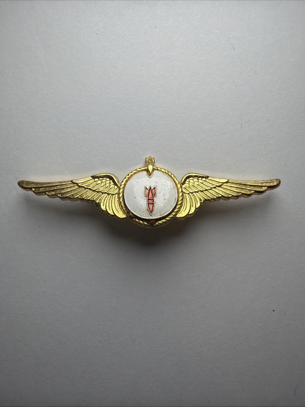 Vtg ROC Taiwan Air Force Staff College 3rd Class Graduation Wing Badge Case