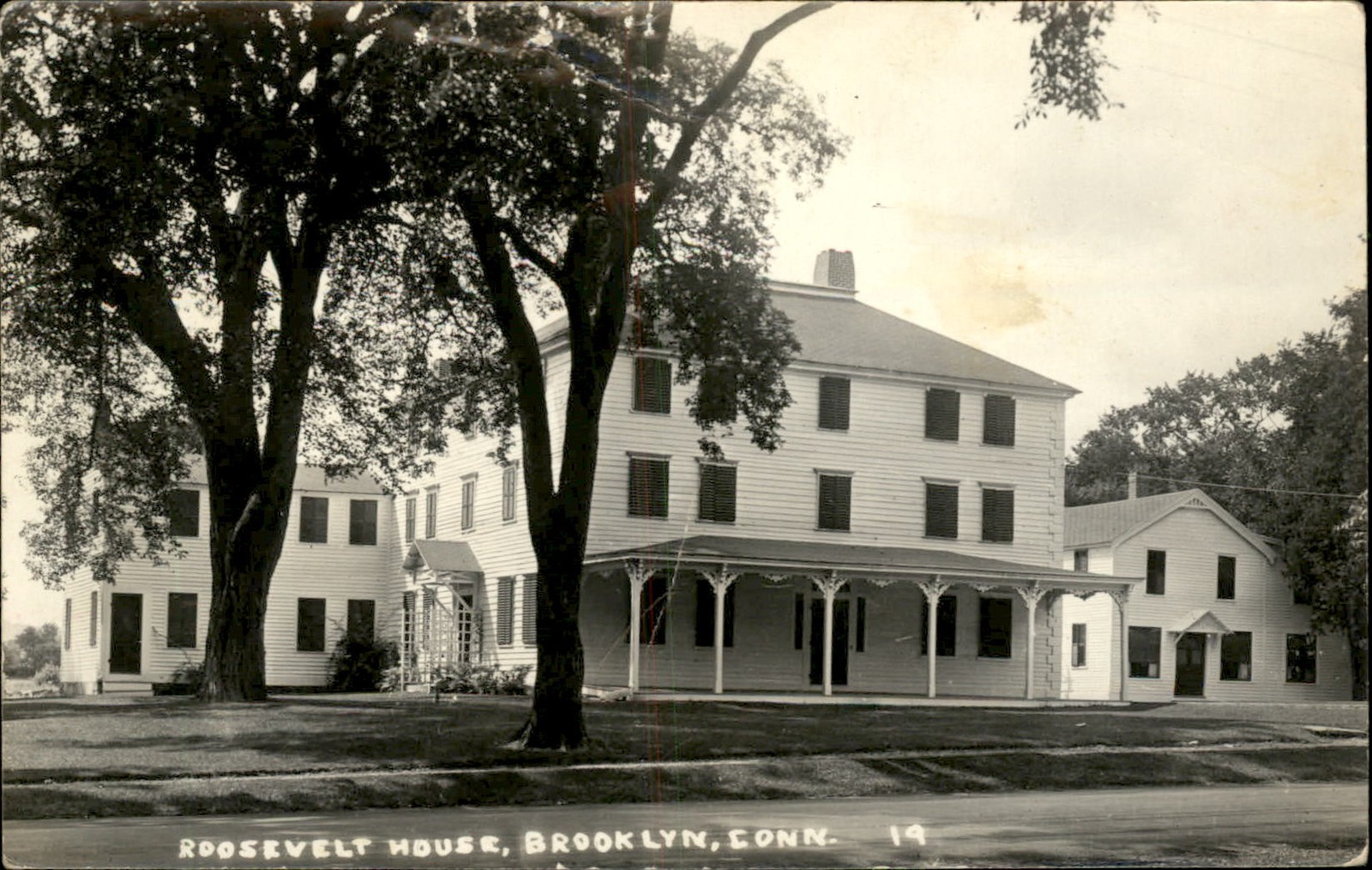 Brooklyn CT Roosevelt House c1950s Real Photo Vintage Postcard Brooklyn CT Roosevelt House c1950s Real Photo Vintage Postcard