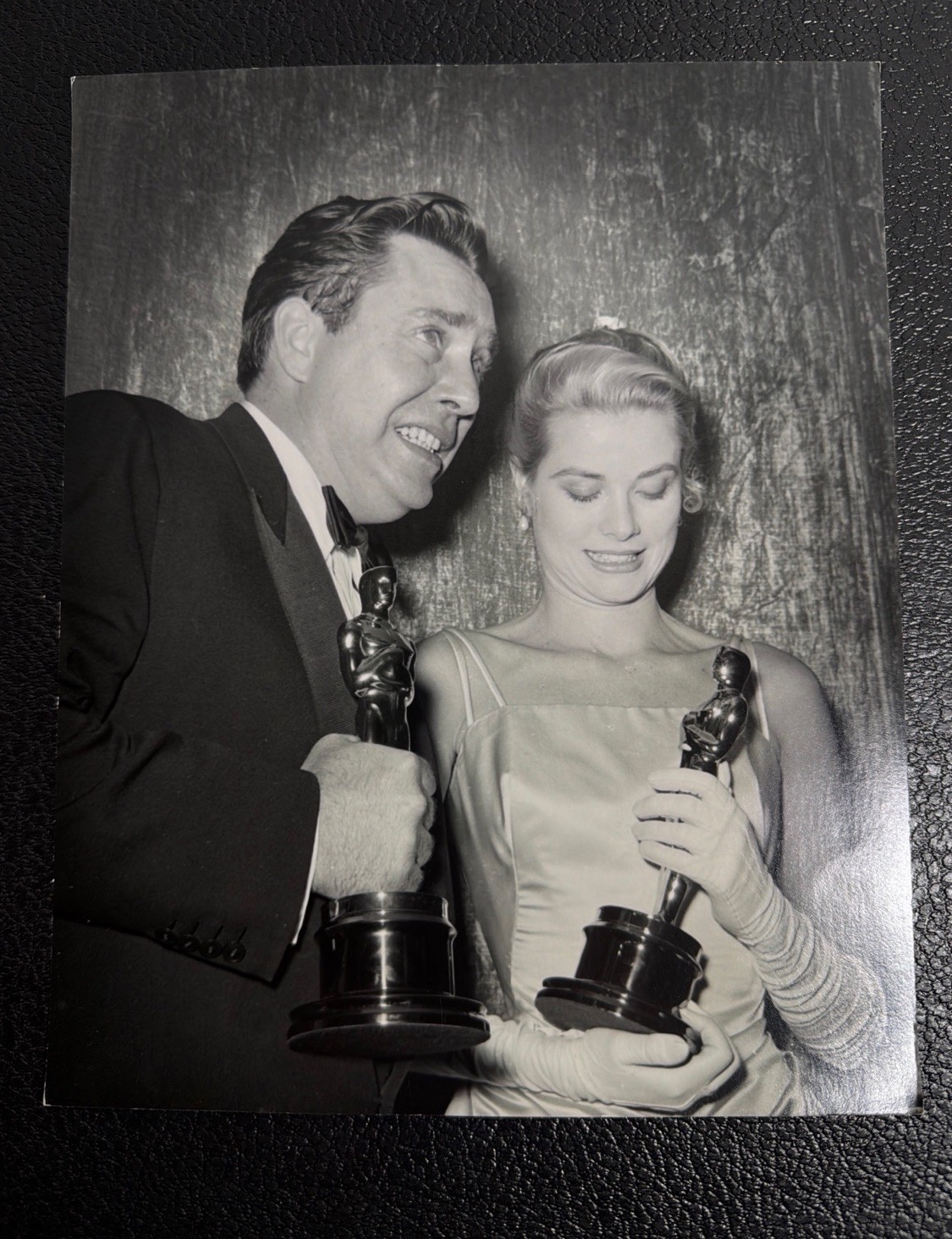 Grace Kelly Edmond O'Brien 1955 Oscar Winners Photo Murray Garrett Collection