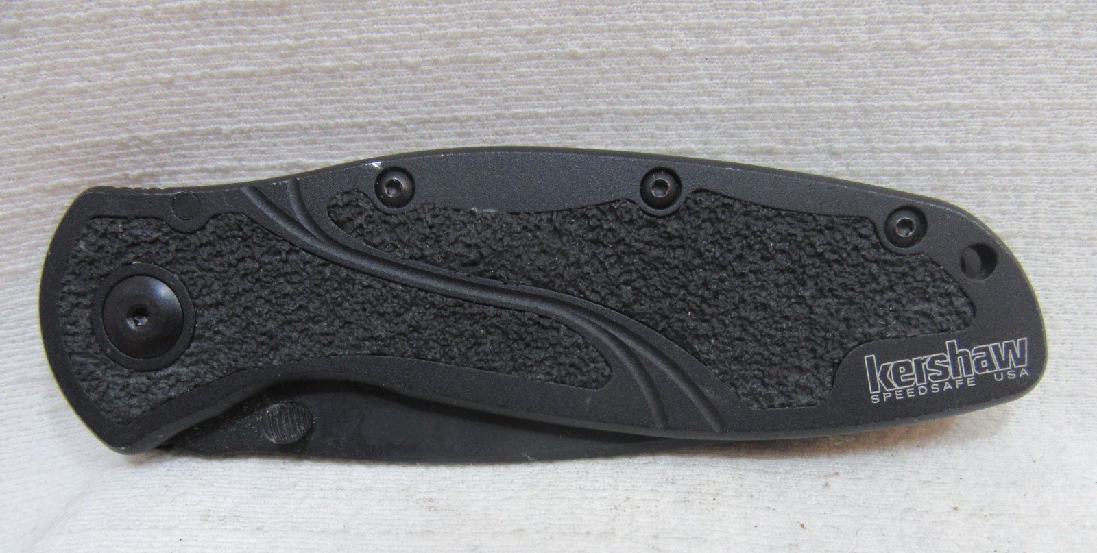 KERSHAW BLUR 1670BLK All Black Plain Blade Ken Onion Speedsafe USA
