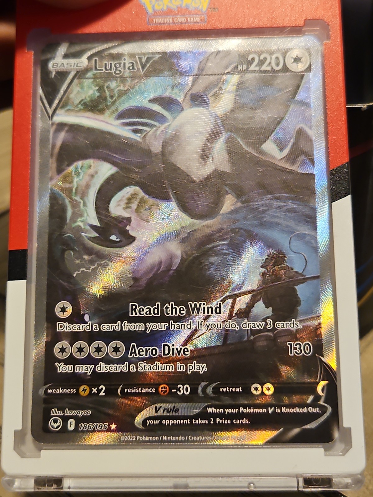LugiaV (Alternate Full Art) 186/195 Sword & Shield - Silver Tempest Holo