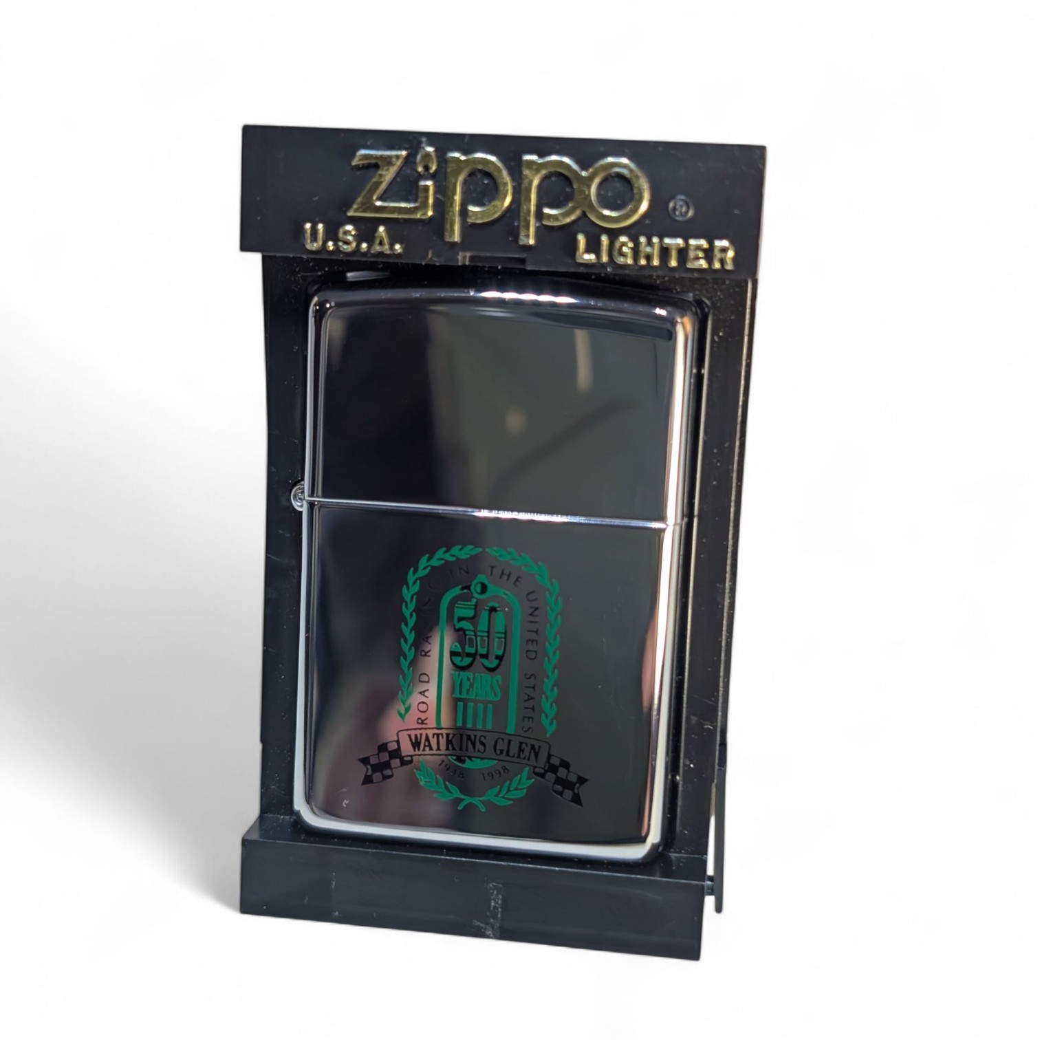 ZIPPO 1997 WATKINS GLEN 50 YEARS ROAD RACING IN US LIGHTER UNFIRED IN BOX