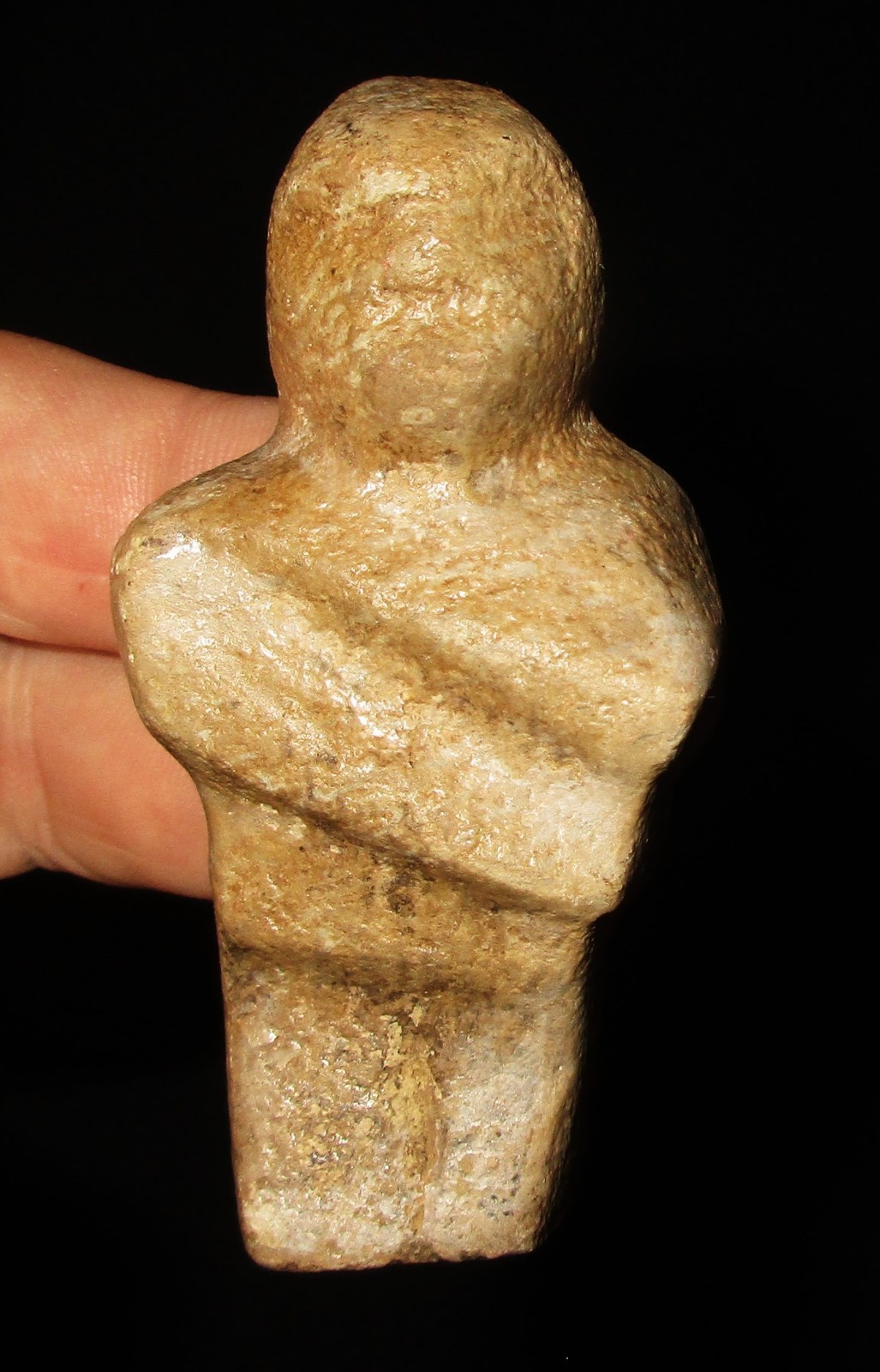 Very Rare Kentucky Hardstone Human Effigy Statue - Authentic Indian Artifact