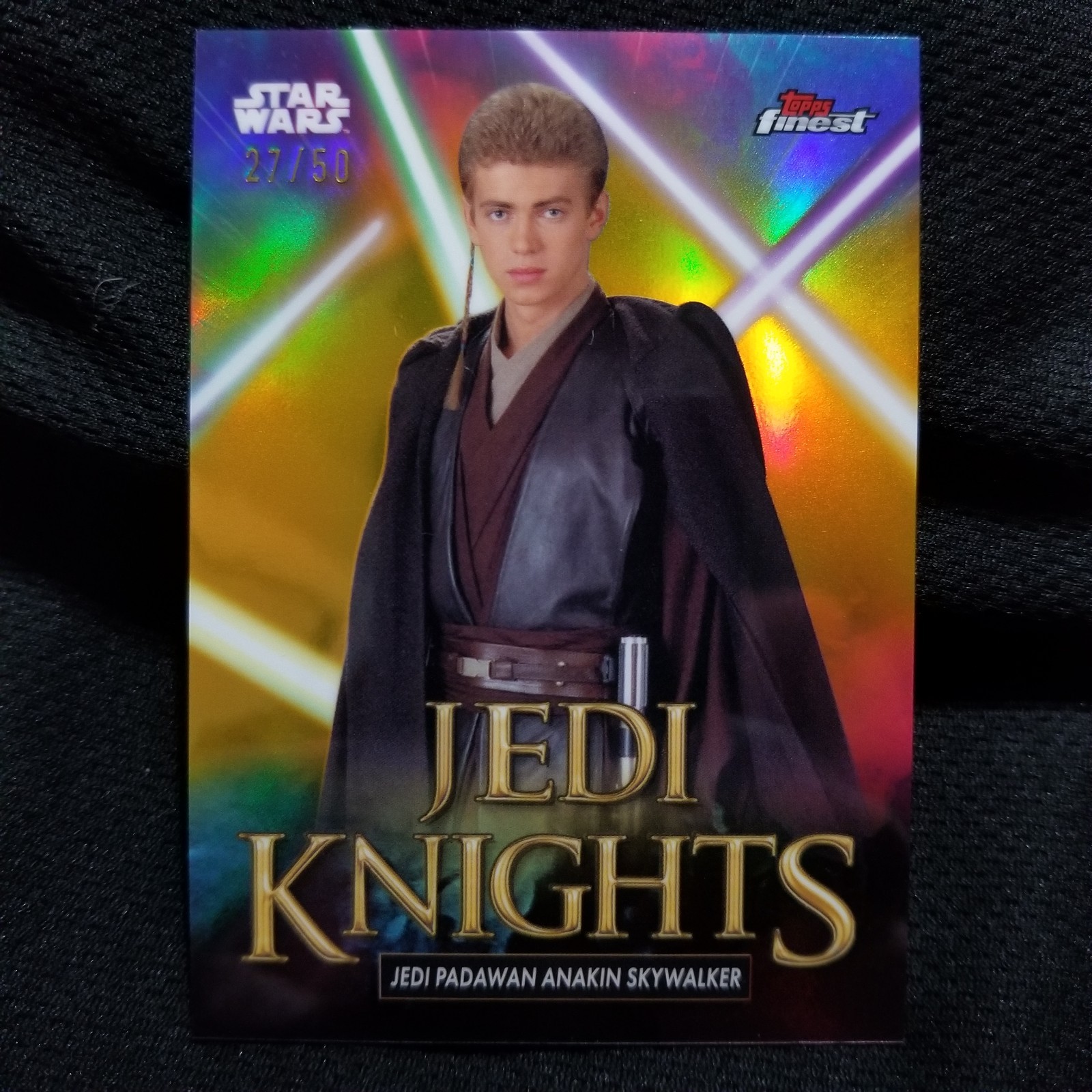 2025 Topps Smugglers Outpost ANAKIN SKYWALKER Jedi Knights Gold Refractor #/50 
