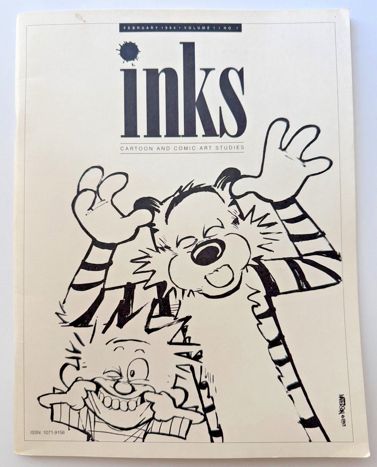 1994 Inks Cartoon Comic Magazine Calvin & Hobbes Bill Watterson Cover