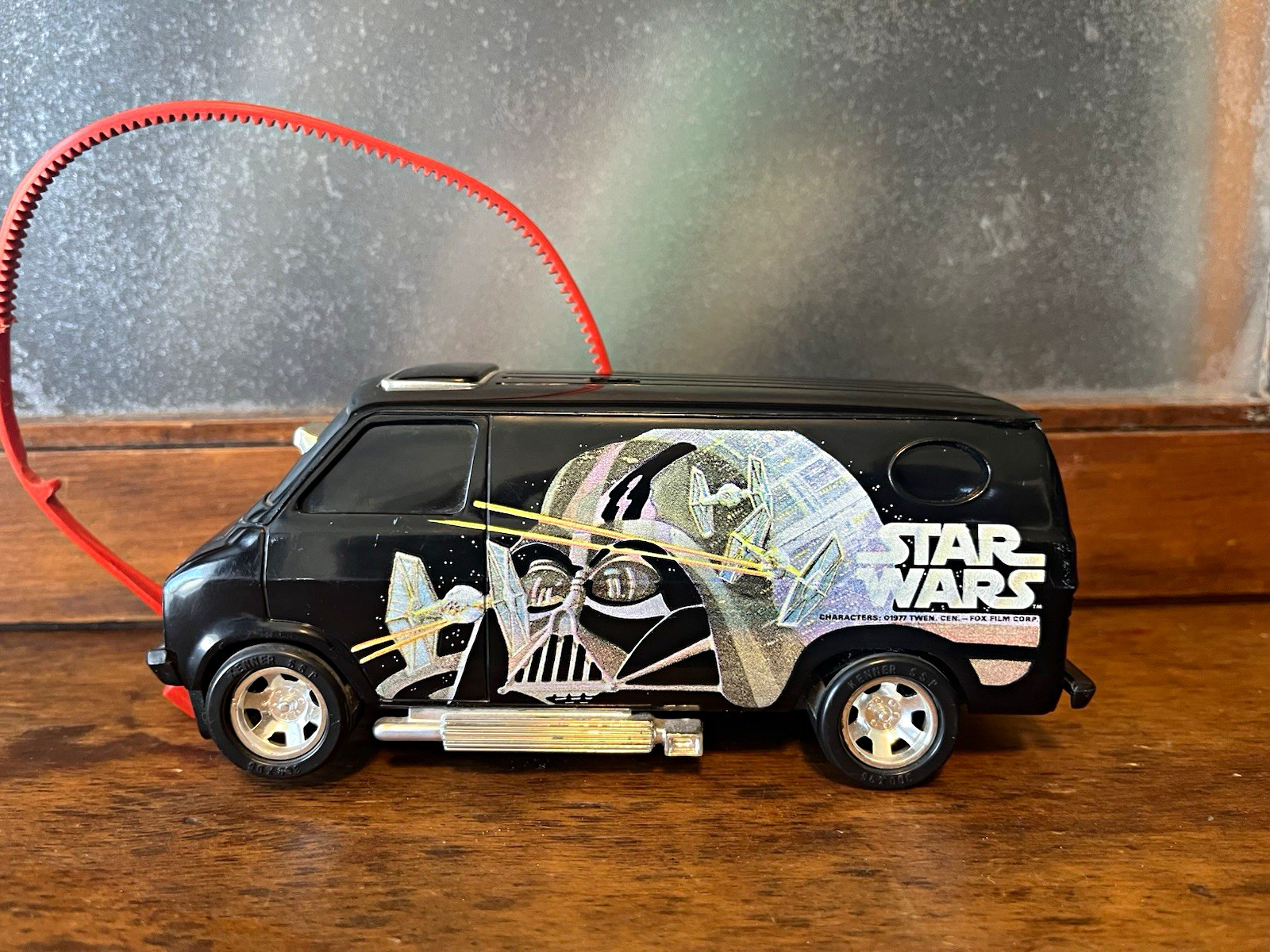 Vintage Kenner star wars darth Vader ssp van complete with zip pull chord