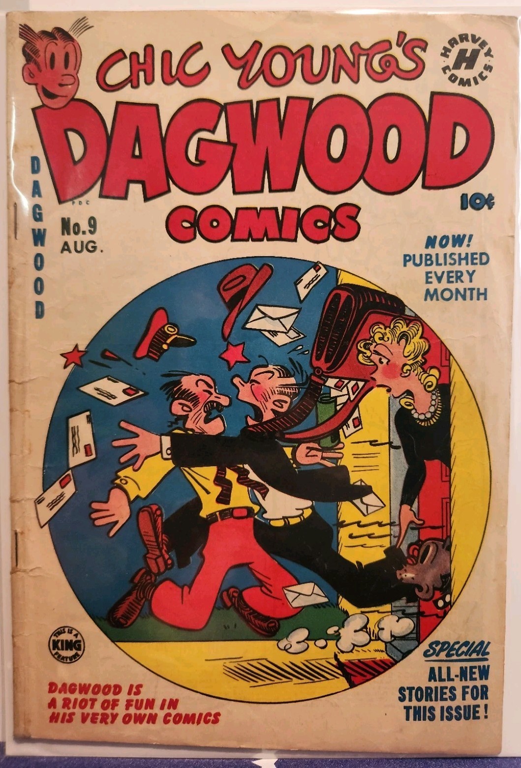 Chic Young\'s DAGWOOD COMICS #9 Comic Book GOLDEN AGE 10 Cent Harvey 1951 BLONDIE