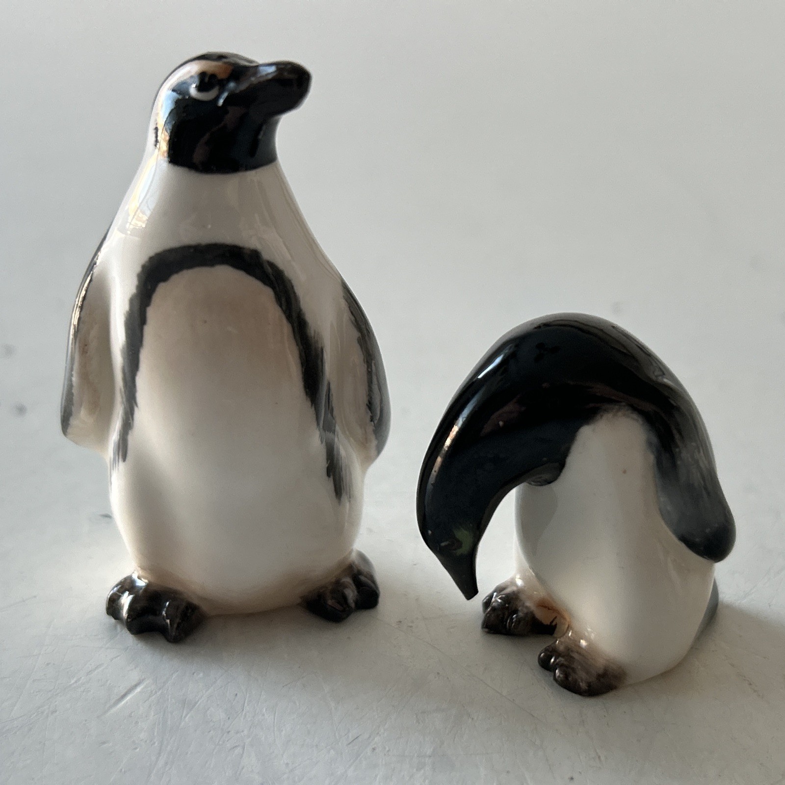 VTG Royal Doulton England Penguins (2) K25 & K23 Porcelain Figurines 1940-1968