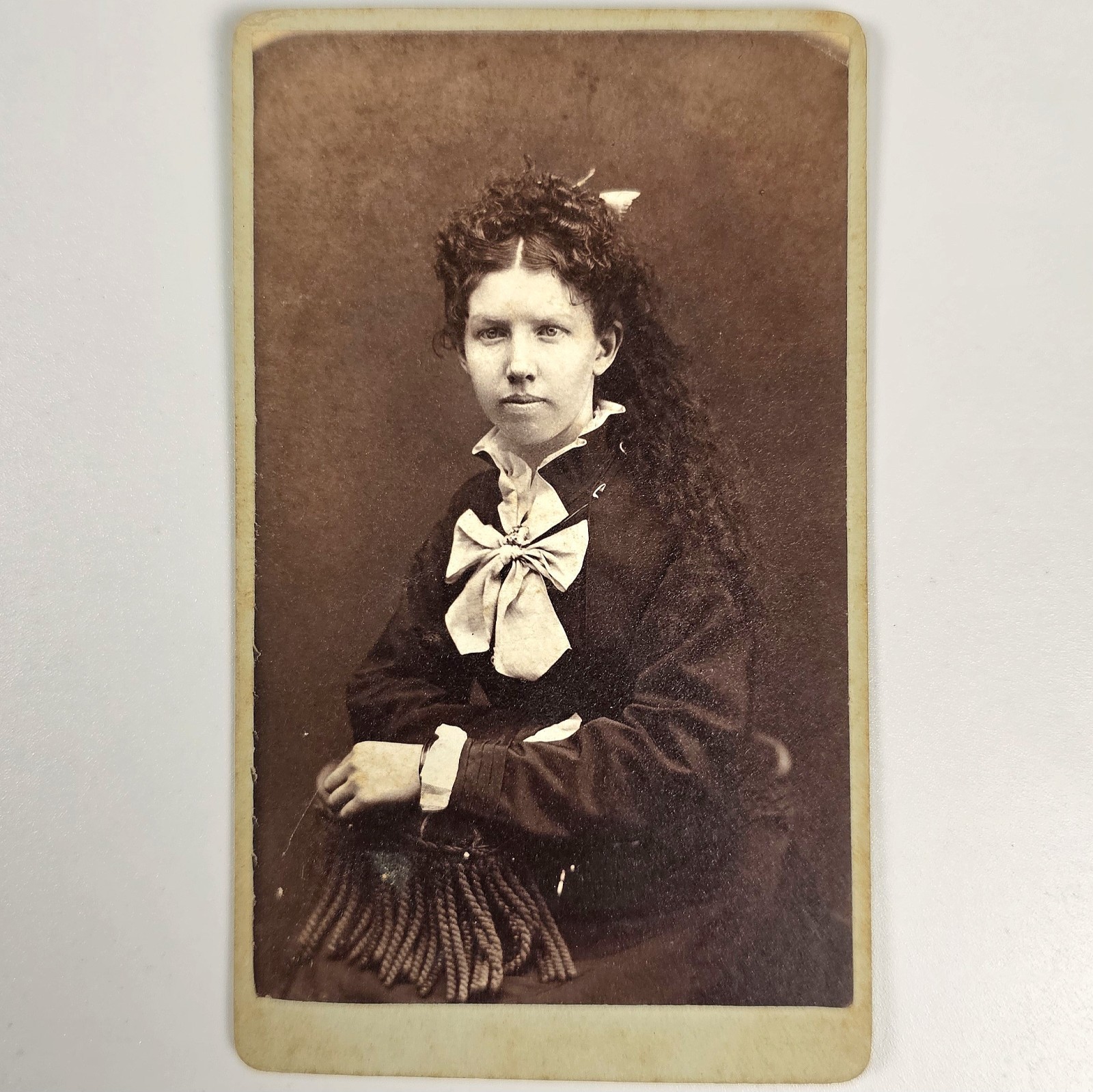 Antique Victorian Carte de Visite (CDV) Portrait of a Young Woman by A. Kracaw