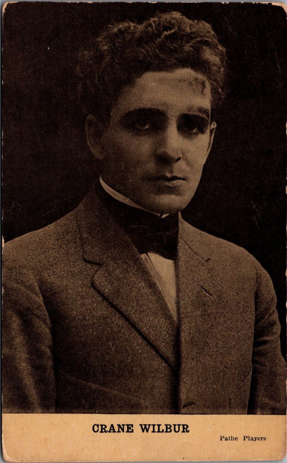 Crane Wilbur Pathe Players Silent Film Actor Portrait Postcard Kraus Mfg Co NYC