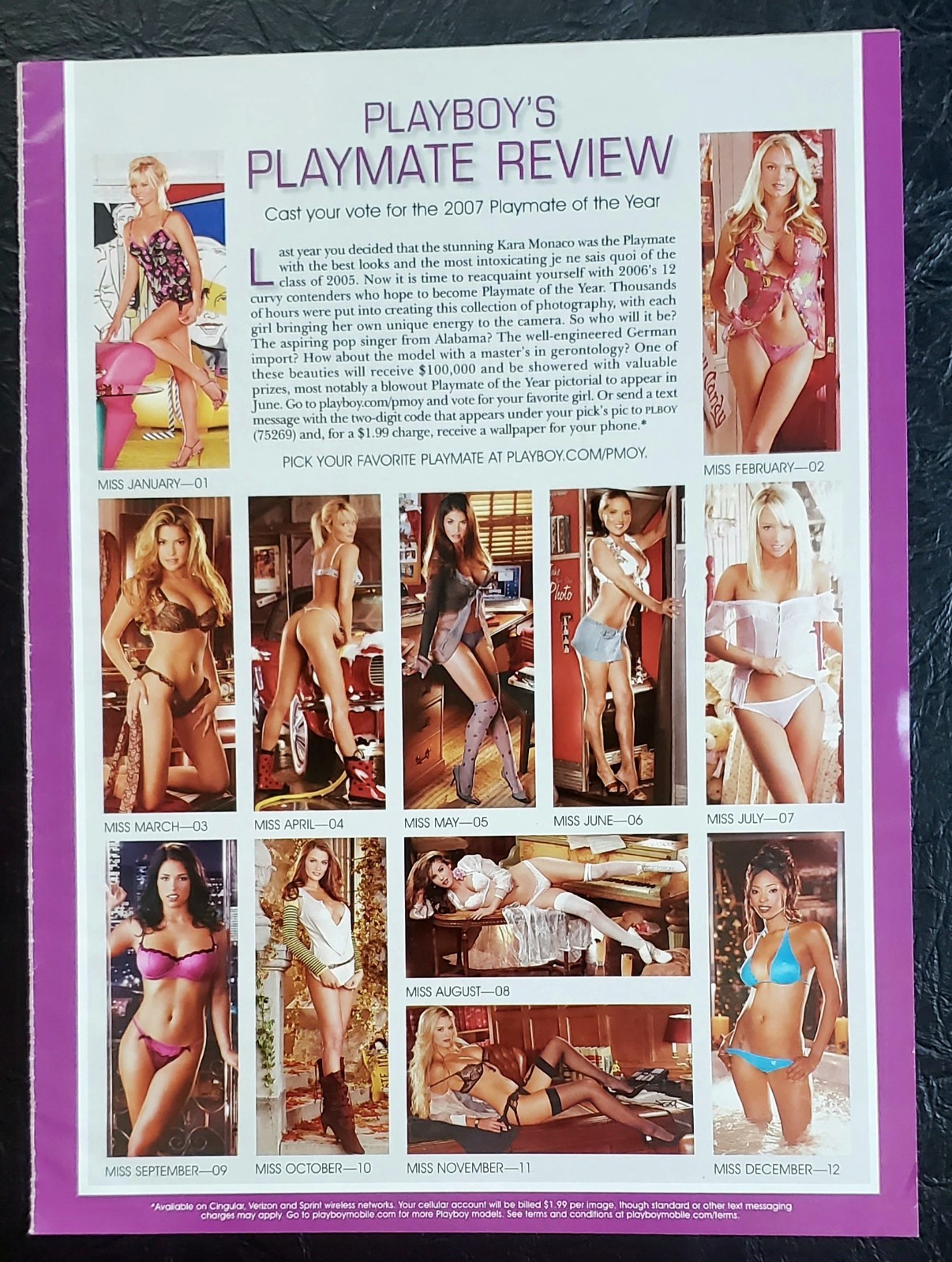 Playboy PICTORIAL ONLY - 2006 PLAYMATE REVIEW    11 pages