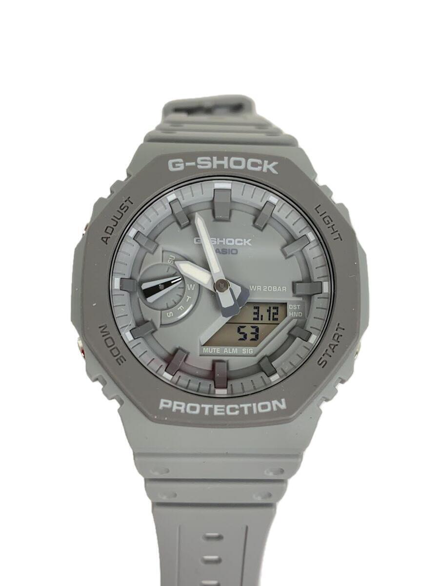 CASIO / Quartz Watch / G-SHOCK / Analog / Rubber / Gray / SS / Men's