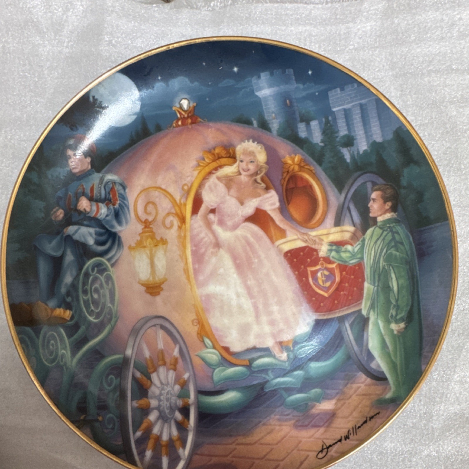 Franklin Mint Disney Cinderella Magical Journey Limited Edition Porcelain Plate