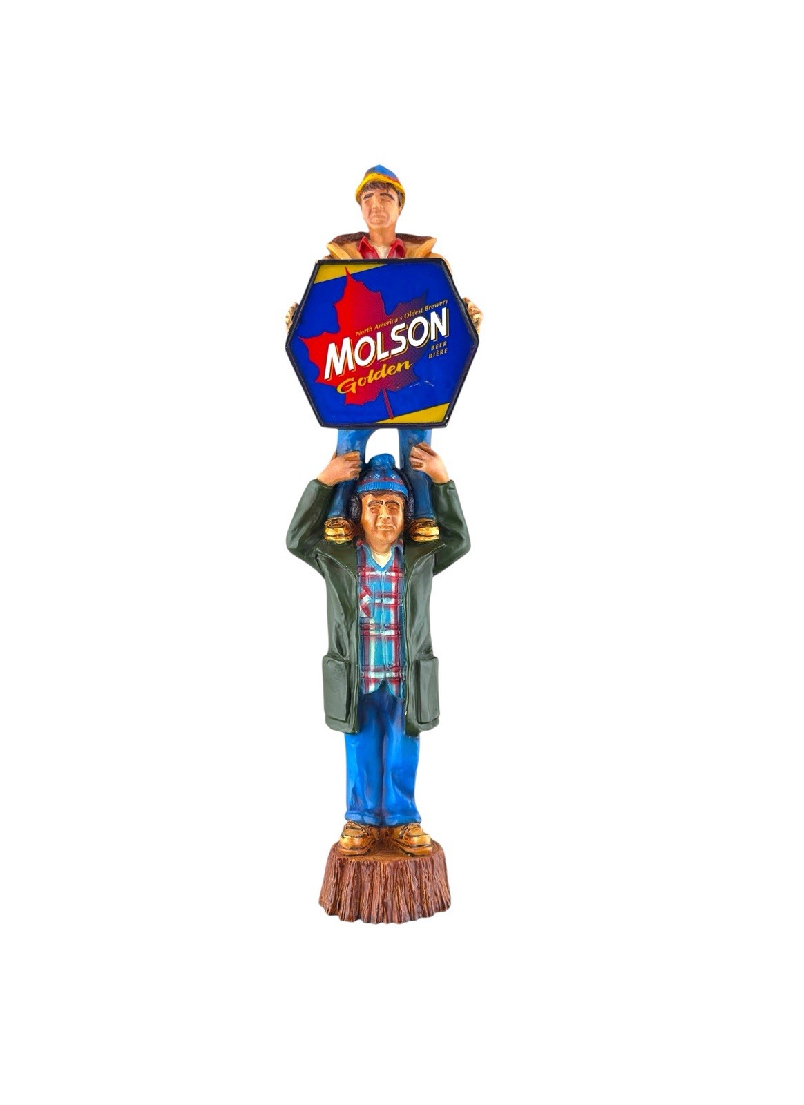 RARE Vintage Original “Bob & Doug McKenzie” MOLSON Golden Beer Tap Handle