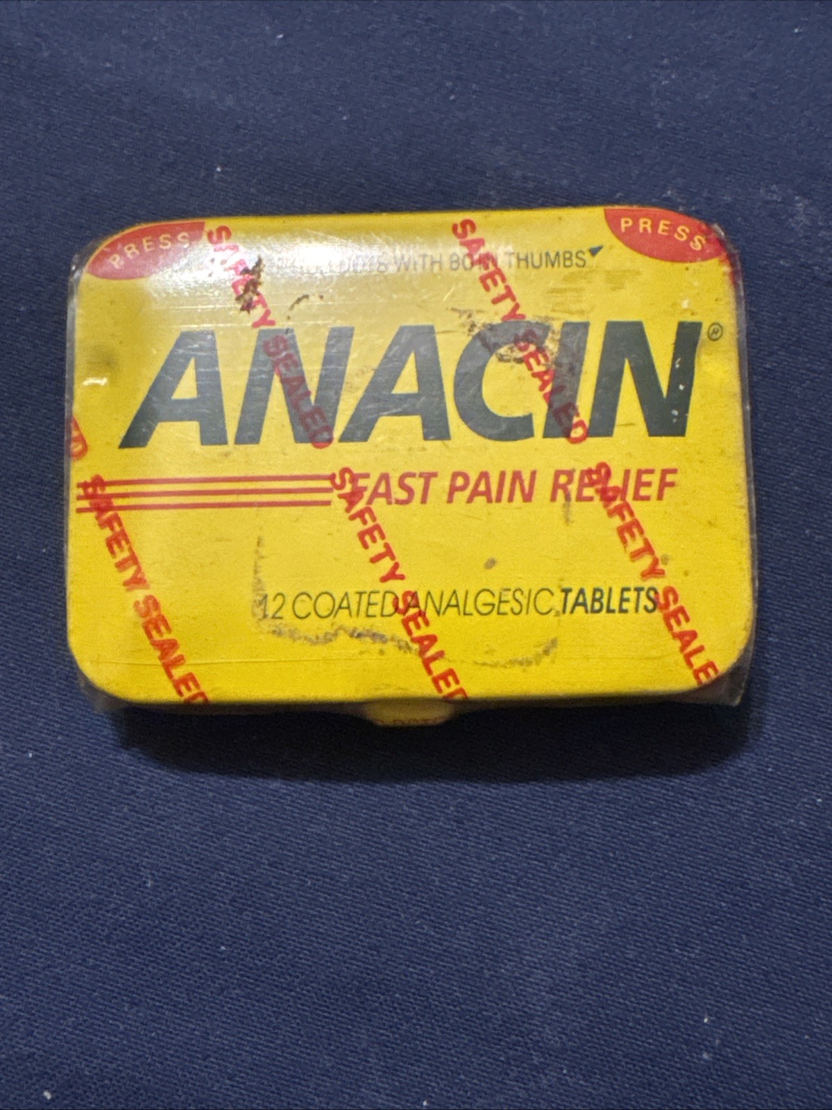 Vintage 1990’s  Anacin Tin, New Old Stock