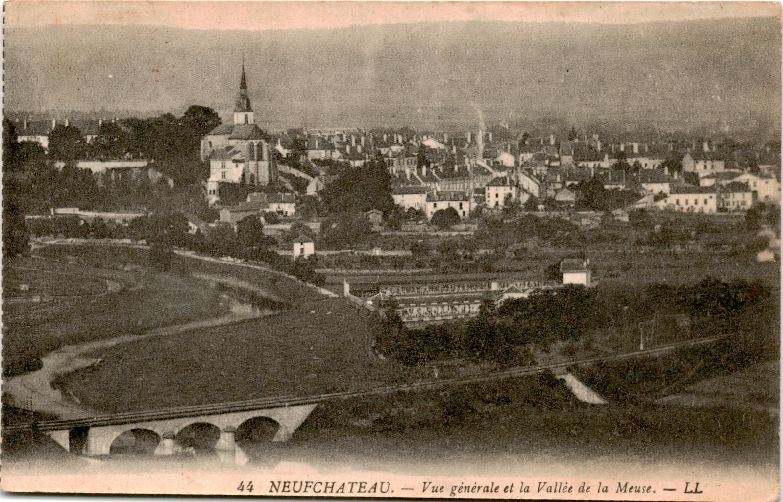 NEUFCHATEAU, Vallée de la Meuse, LL LEVY FILS & Postcard