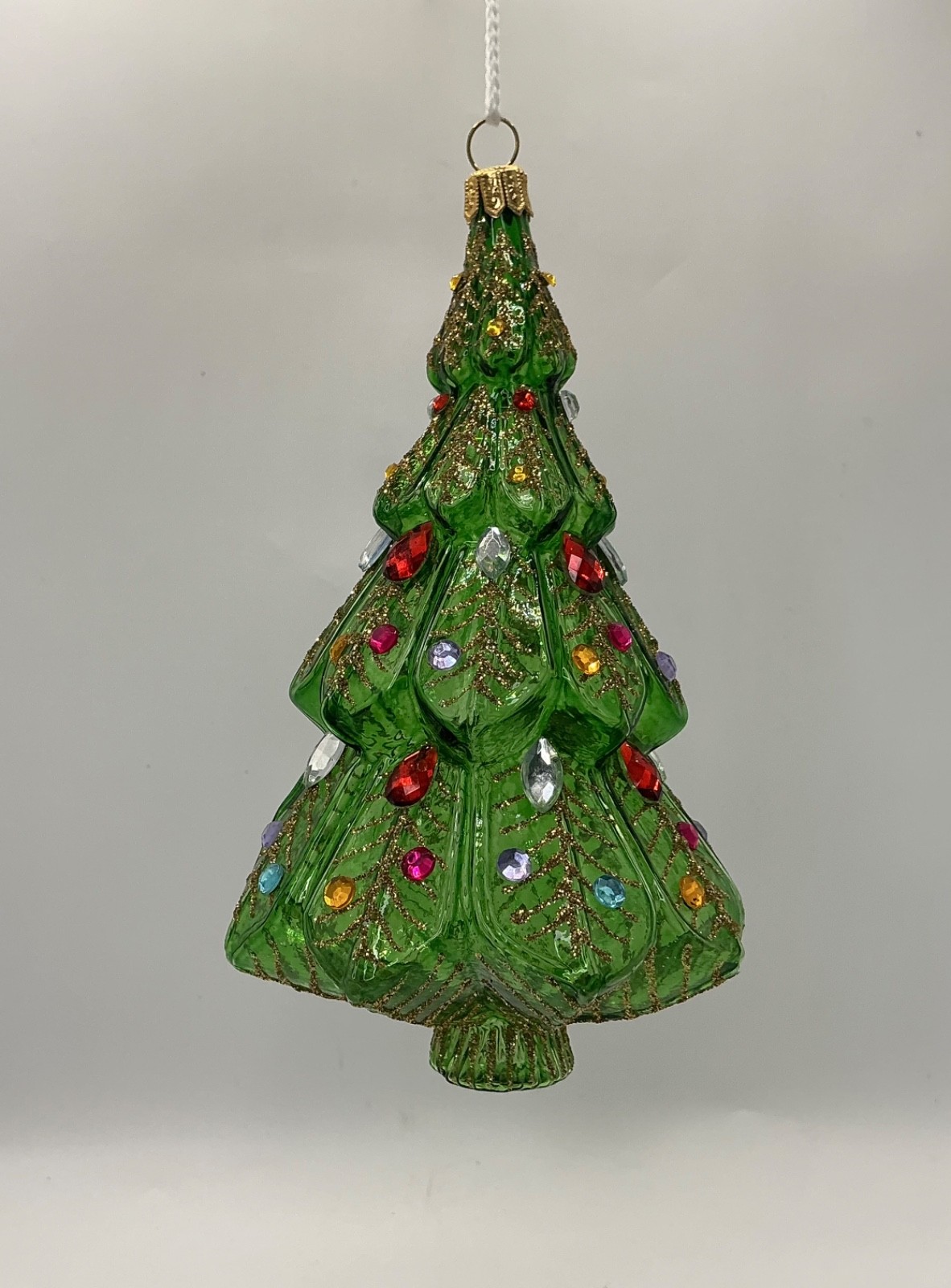 European hand-blown glass Christmas tree ornament, Made in Poland European hand-blown glass Christmas tree ornament, Made in Poland