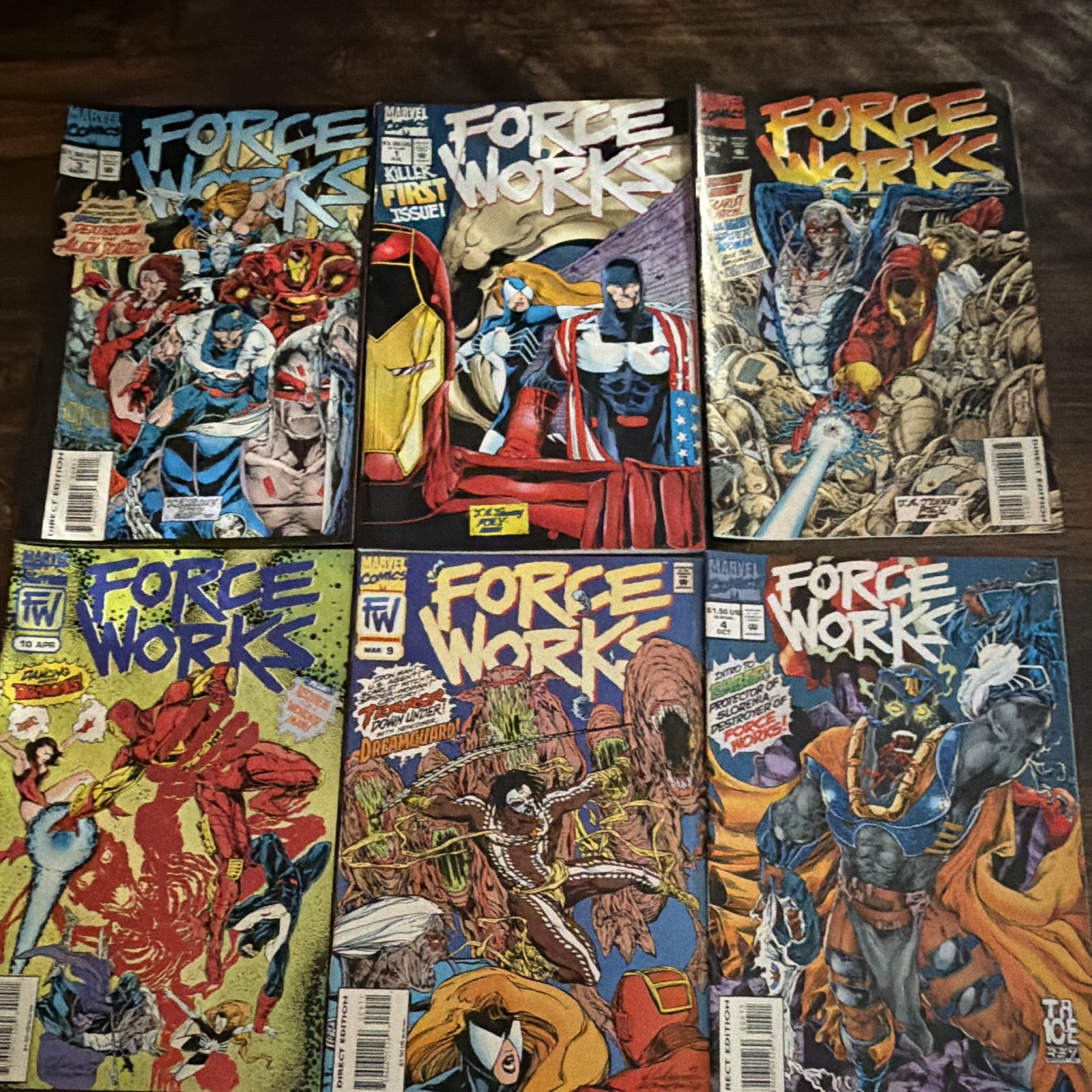 Marvel Comics Force Works Mix Lot Of 6 Marvel Comics Force Works Mix Lot Of 6