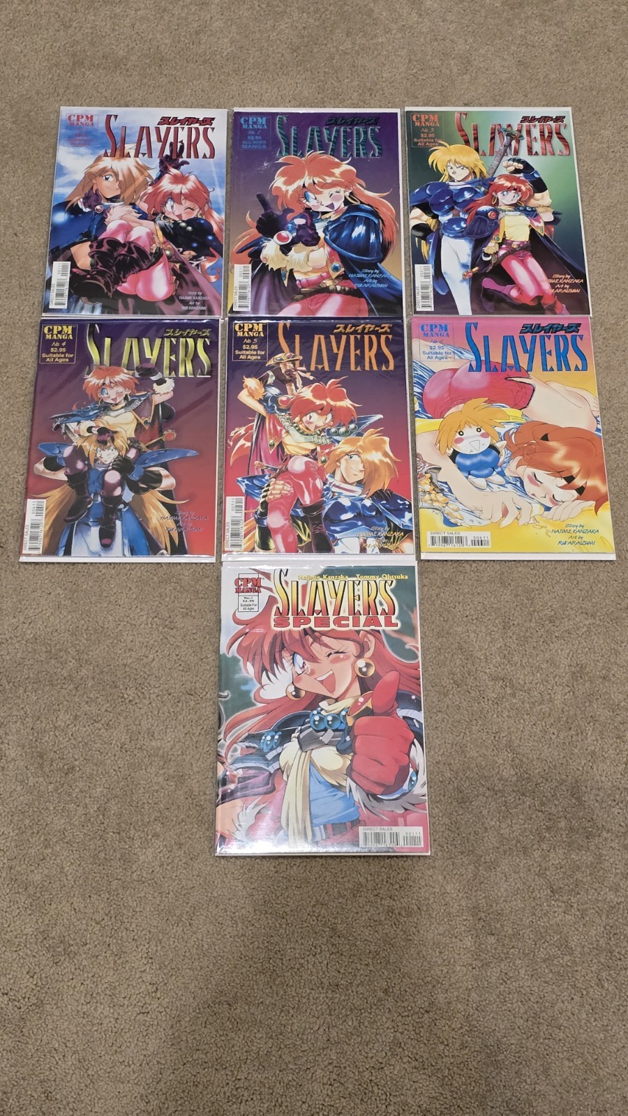 CPM Manga 1998 SLAYERS #1-6 + SPECIAL #1 COMPLETE Set VF/NM 