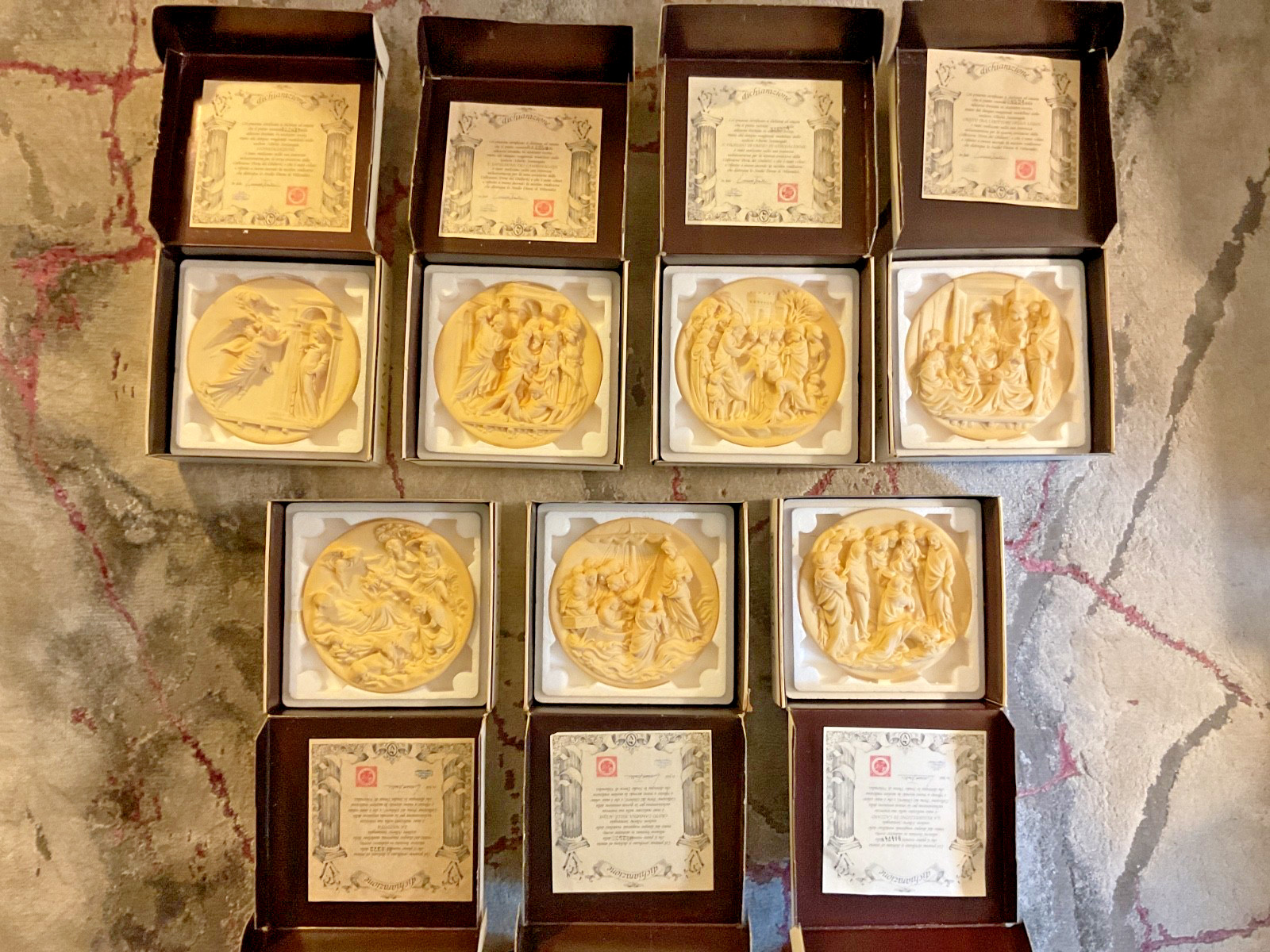 GHIBERTI DOORS ALABASTER PLATES (7) GHIBERTI DOORS ALABASTER PLATES (7)