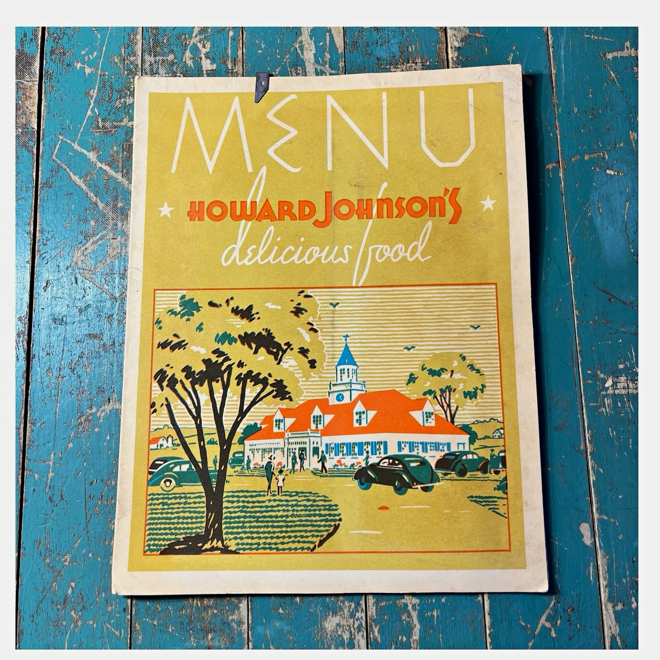 Vintage 1940s 1950s Howard Johnson’s Food & Beverage Menu
