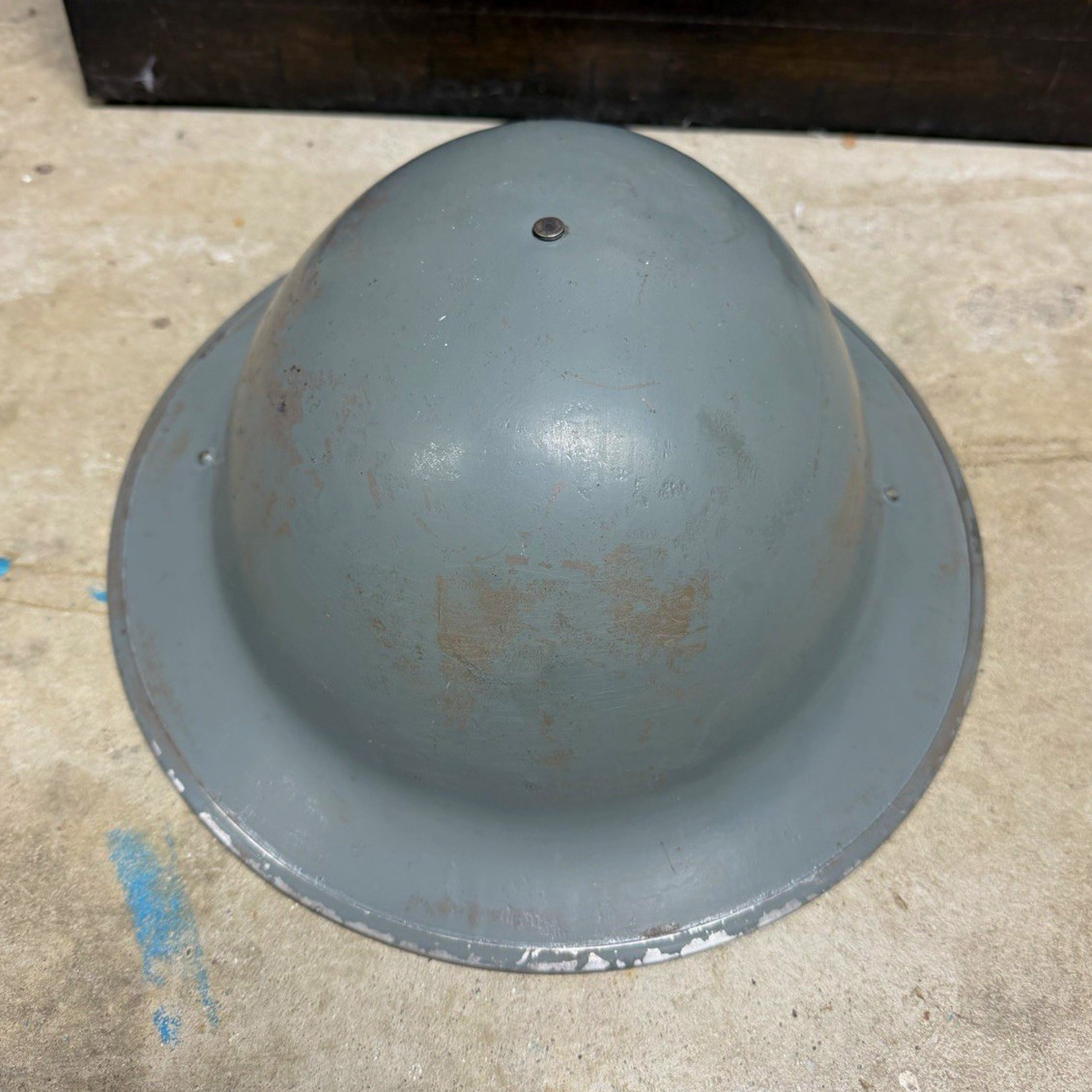 WWII British Mk II Brodie Steel Helmet – 1941 Dated Shell Maker Marked JSS I
