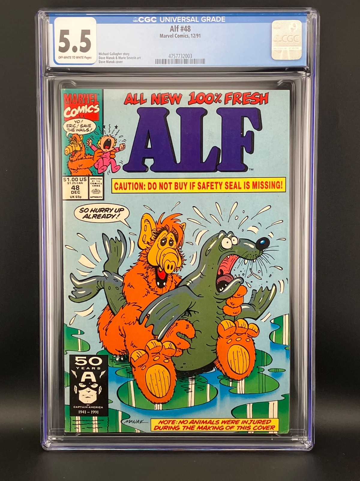 Alf #48 Marvel Comics 12/91 CGC 5.5